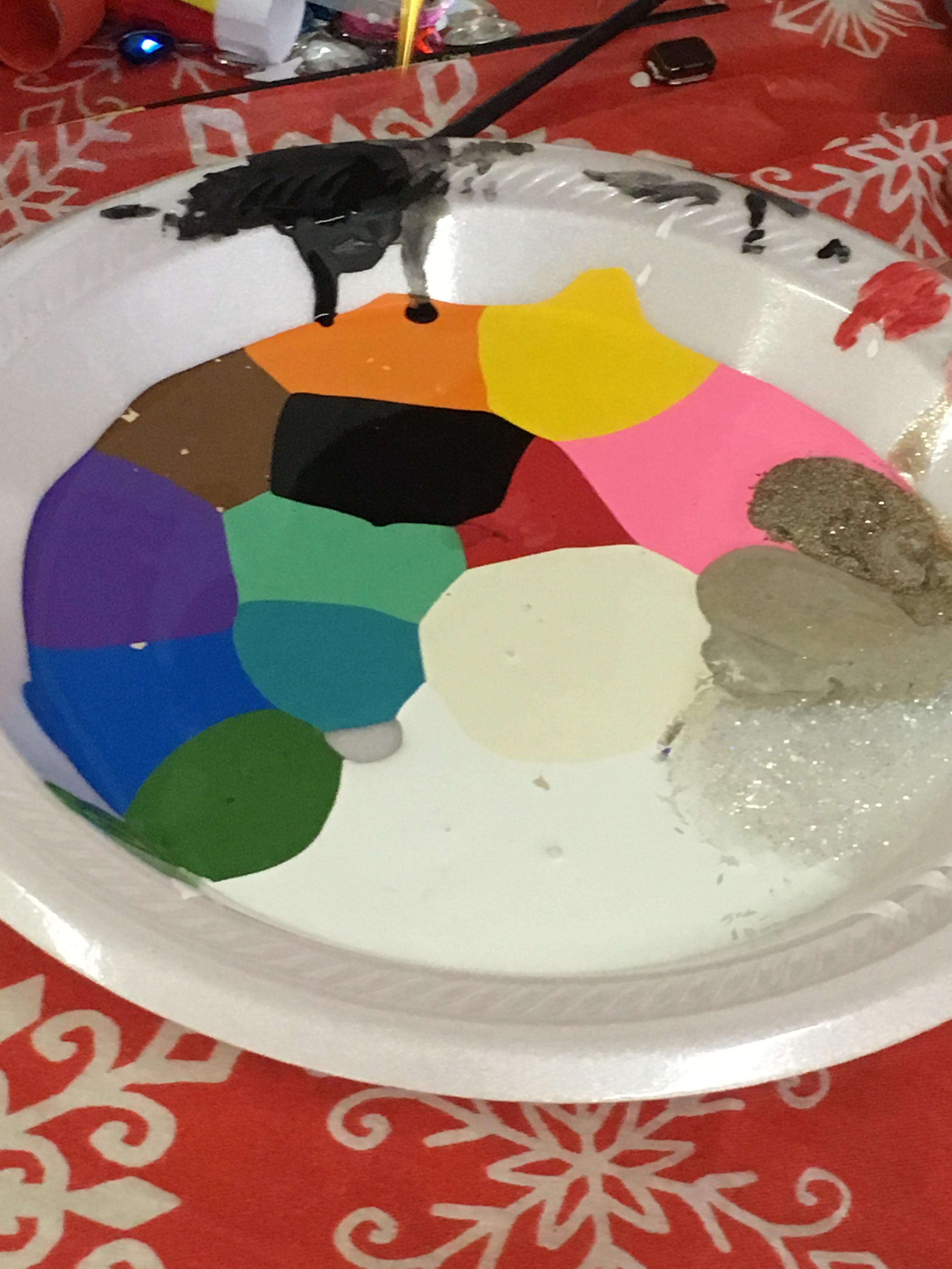 The way these face paints stay separated r/mildlyinteresting