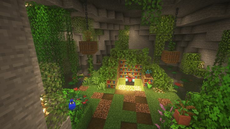 Cave update inspired enchanting room. I was blown away by Minecraft