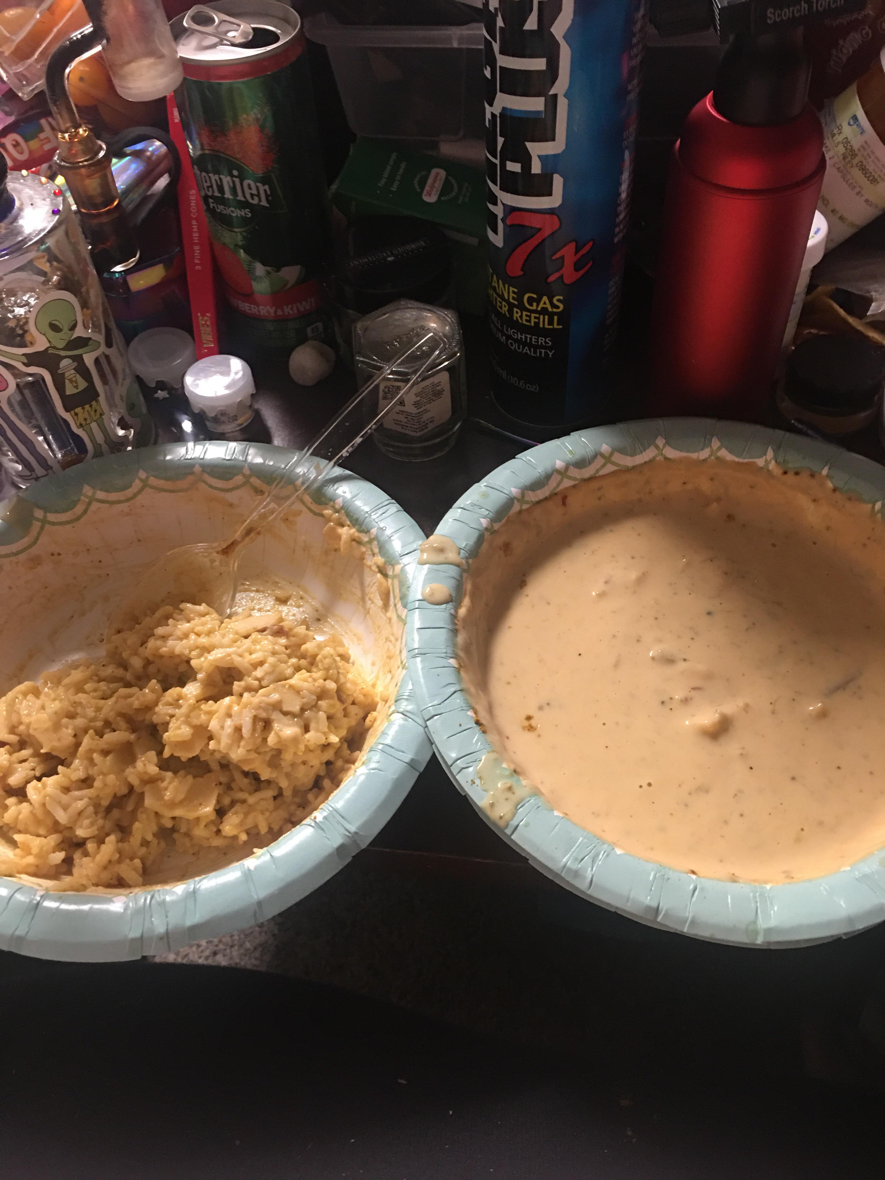 American curry (Uncle bens jasmine rice with seasonings and progresso