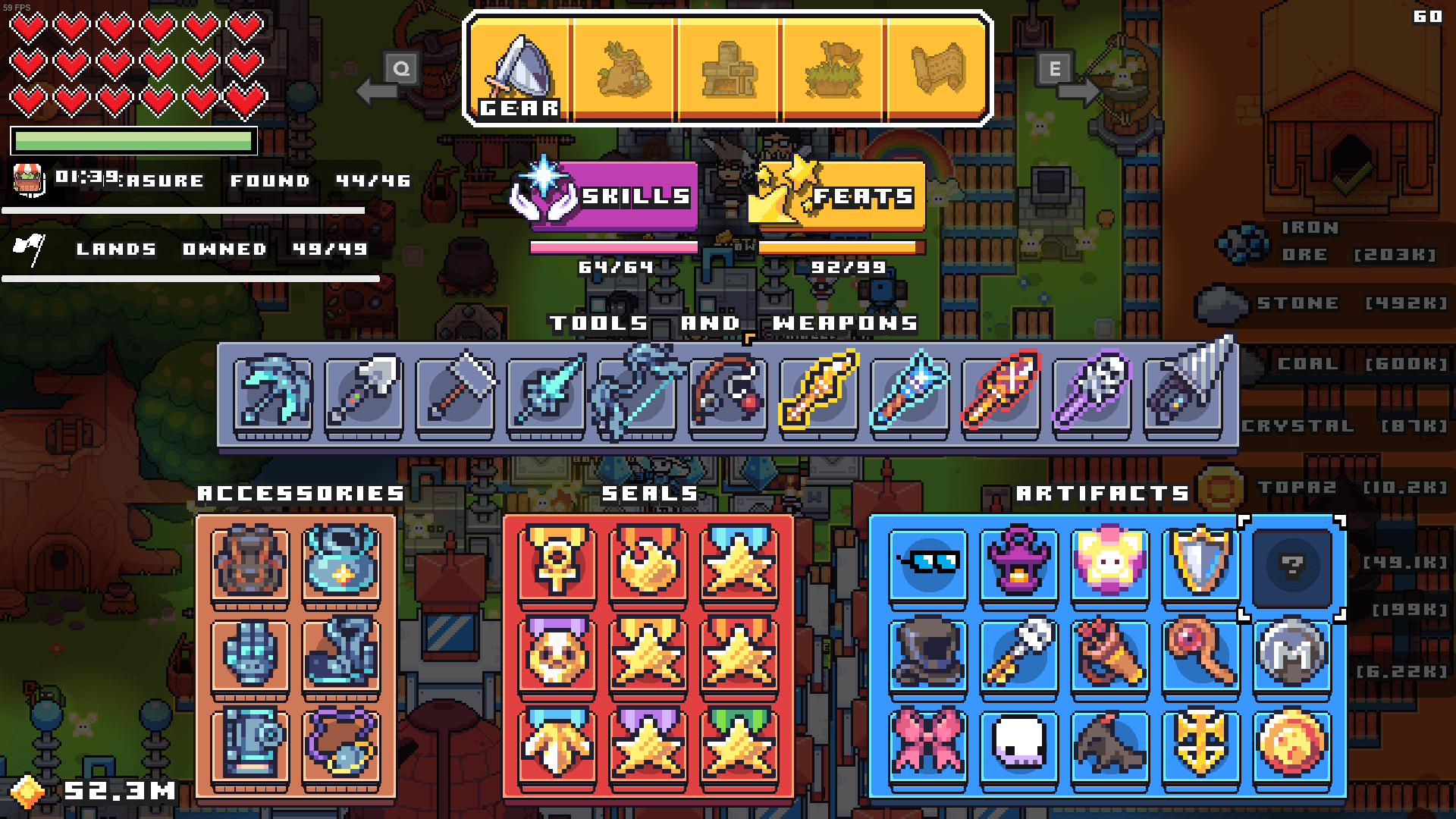 what is the top right artifact and how do i get it? Forager