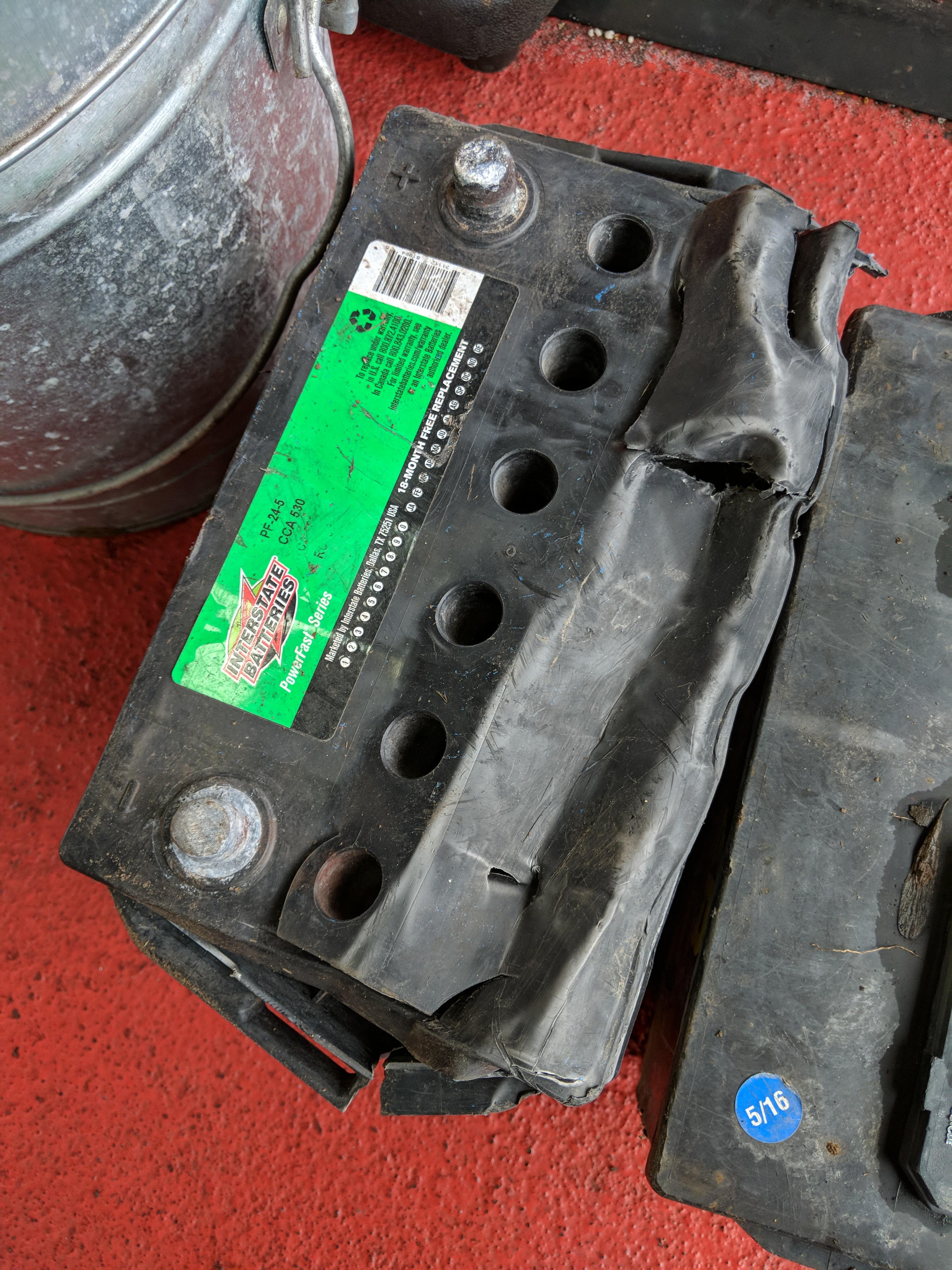 "The battery light came on a couple days ago, but it's been driving