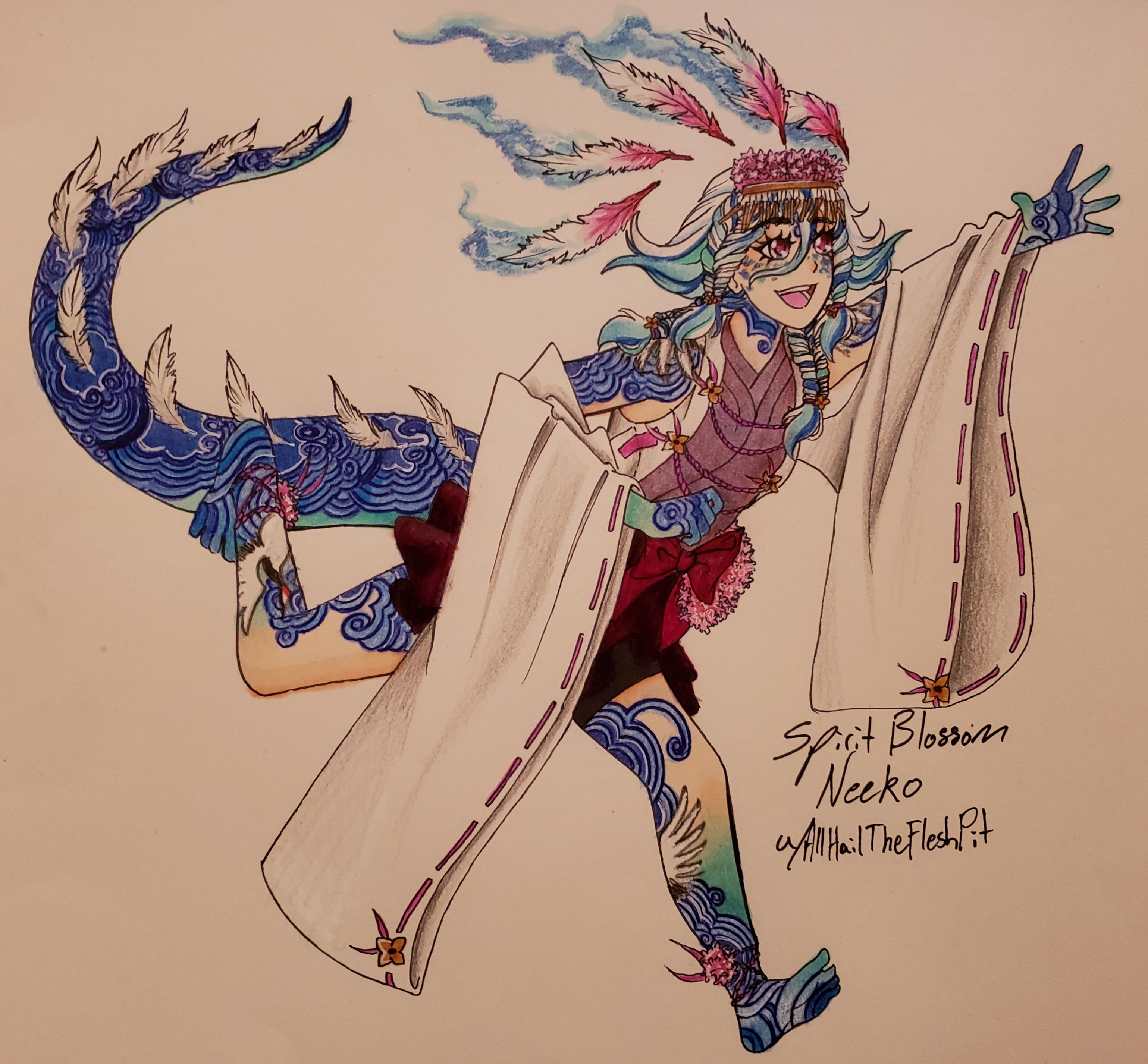 Spirit Blossom Tomato! I based her design off of various aspects of