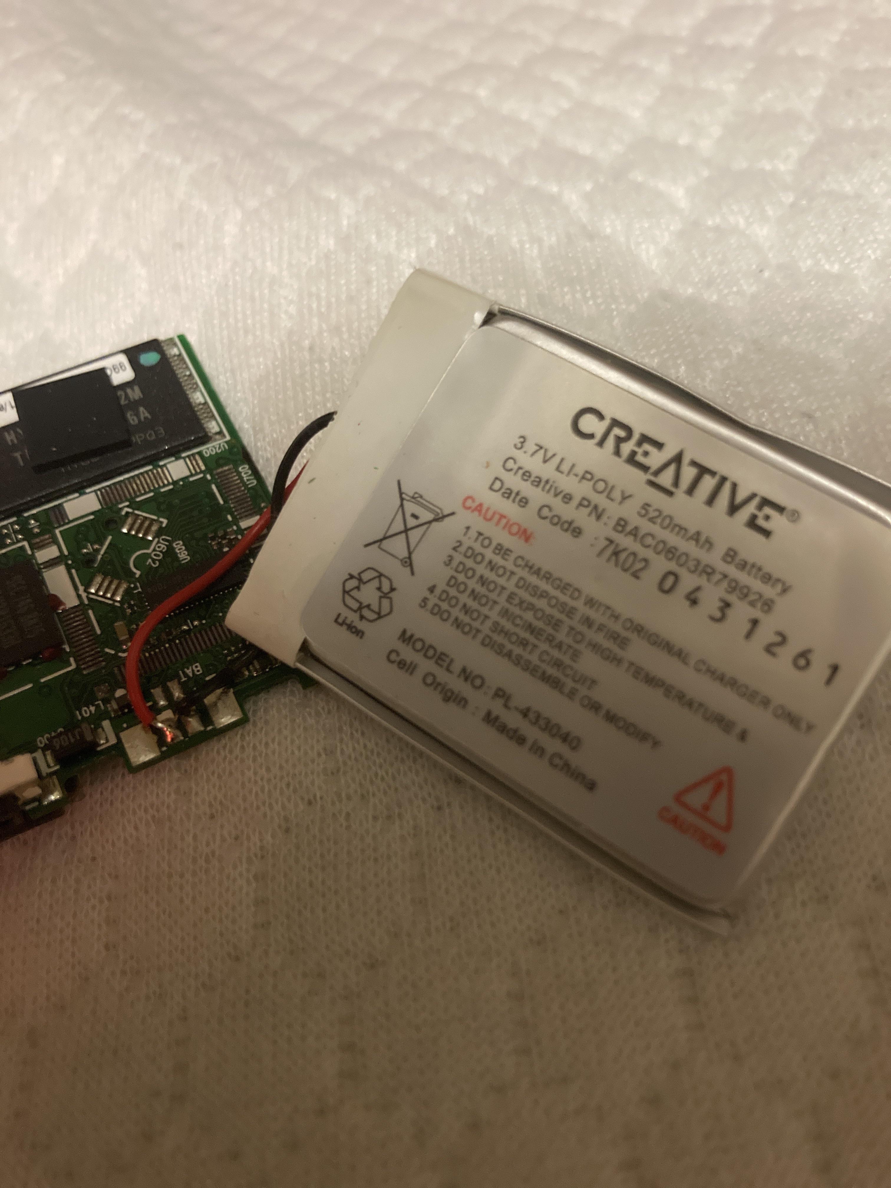 Does anyone know where I can find this battery for the creative zen v. The only one I can find