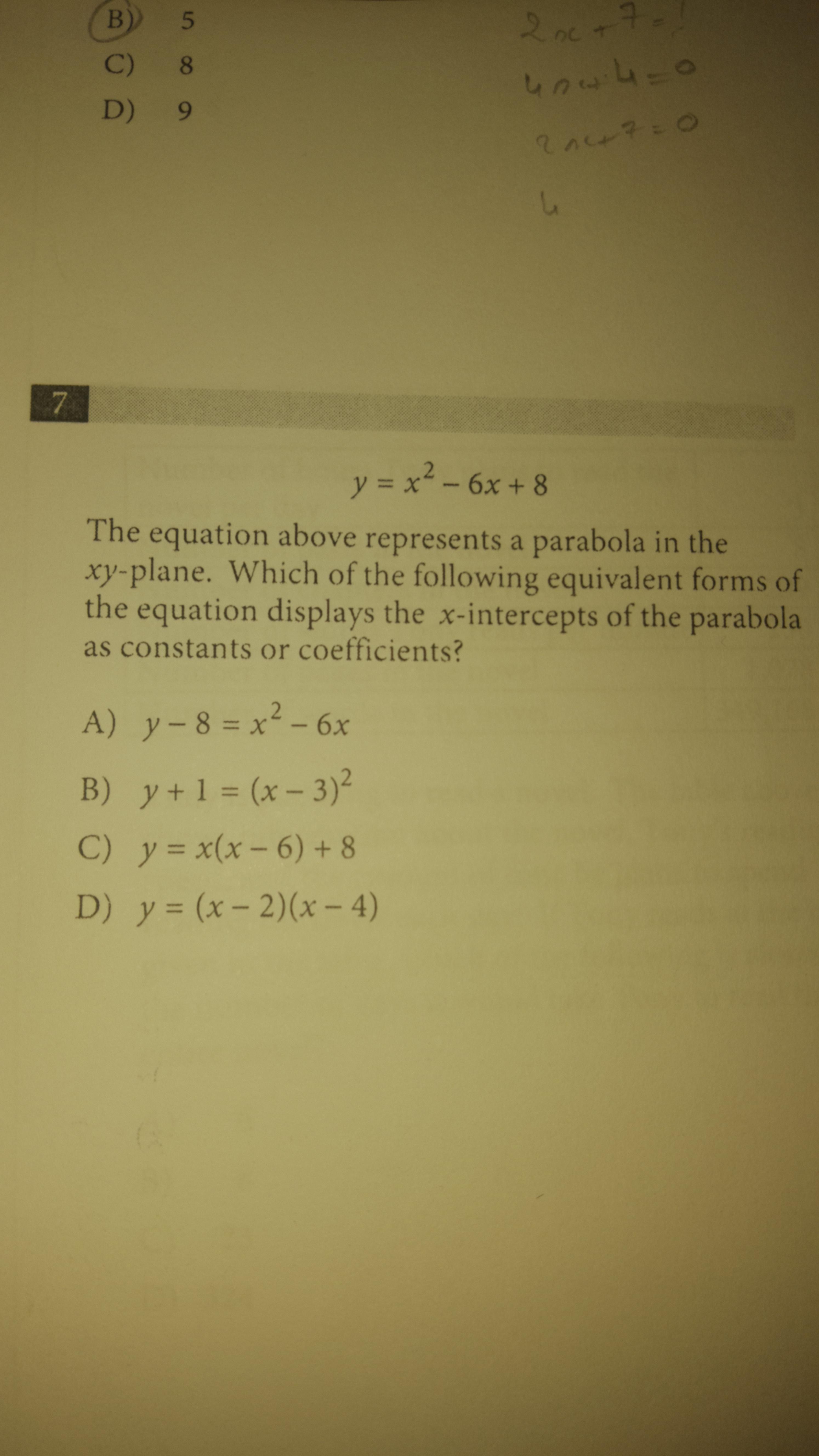 Any tips for this one? (Sat practice question) r/Sat
