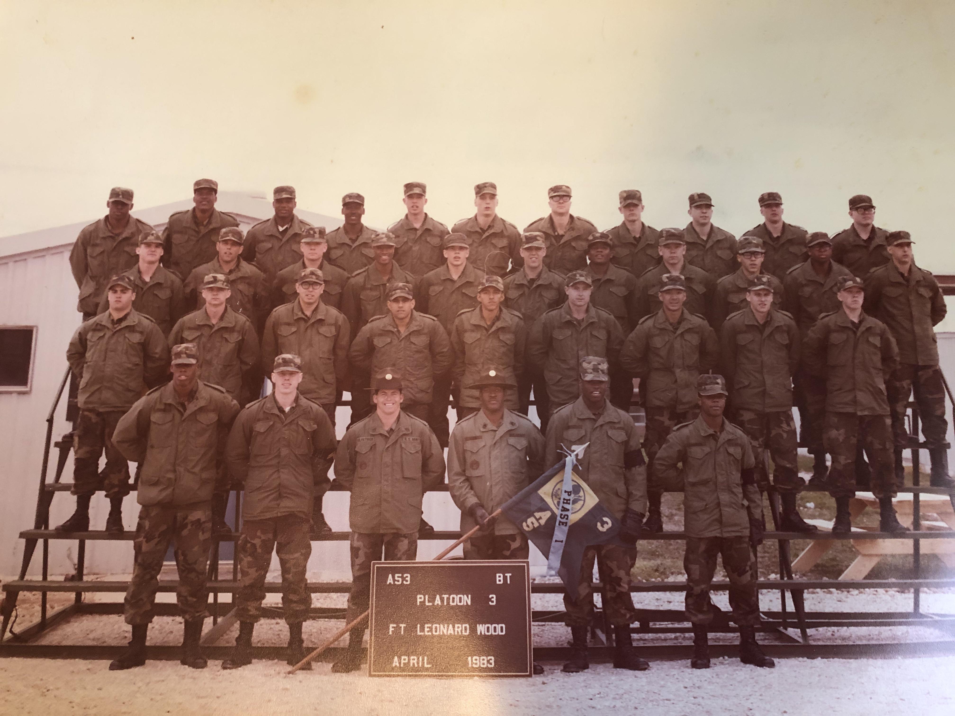 Dad’s Army Unit. Ft. Leonard Wood, Missouri 1983 r/OldSchoolCool