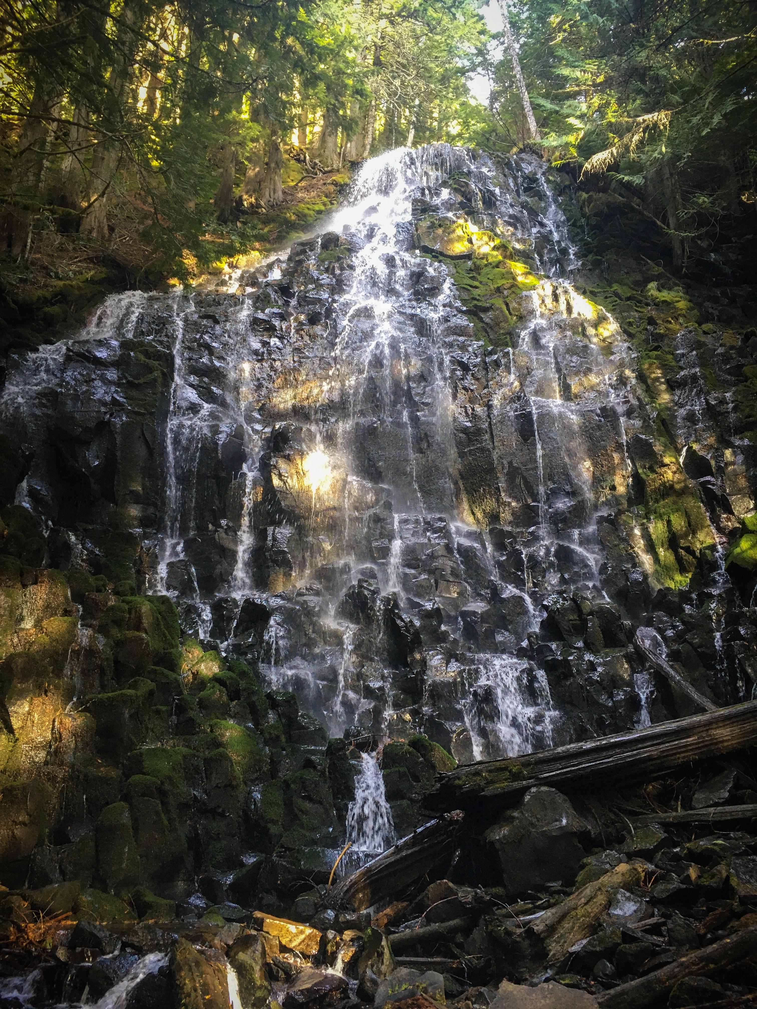 Fall hike in the Cascades today. Ramona Falls, Mt Hood National Forest