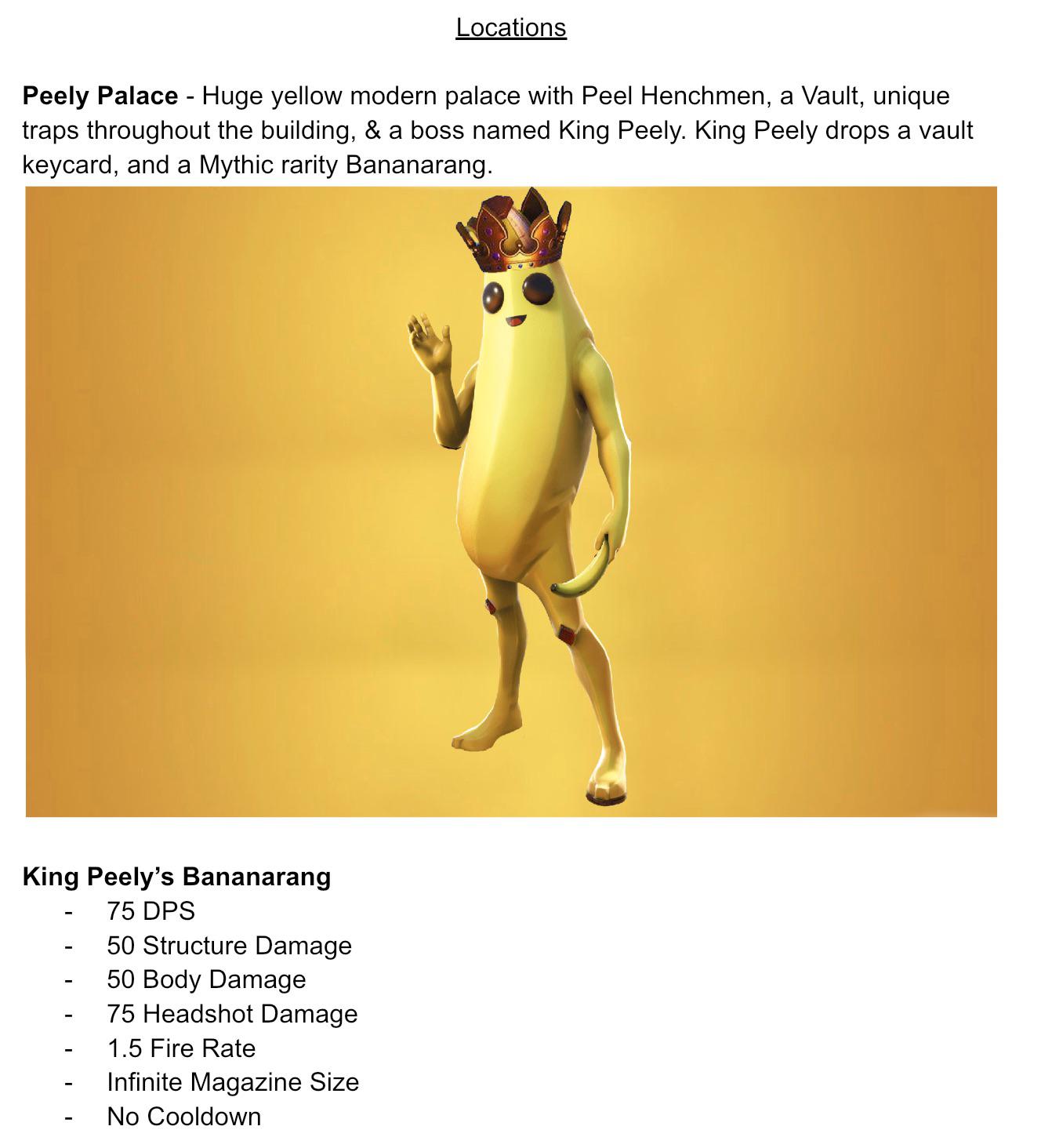 Fortnite King Peely Concept, a whole new location which I am going to