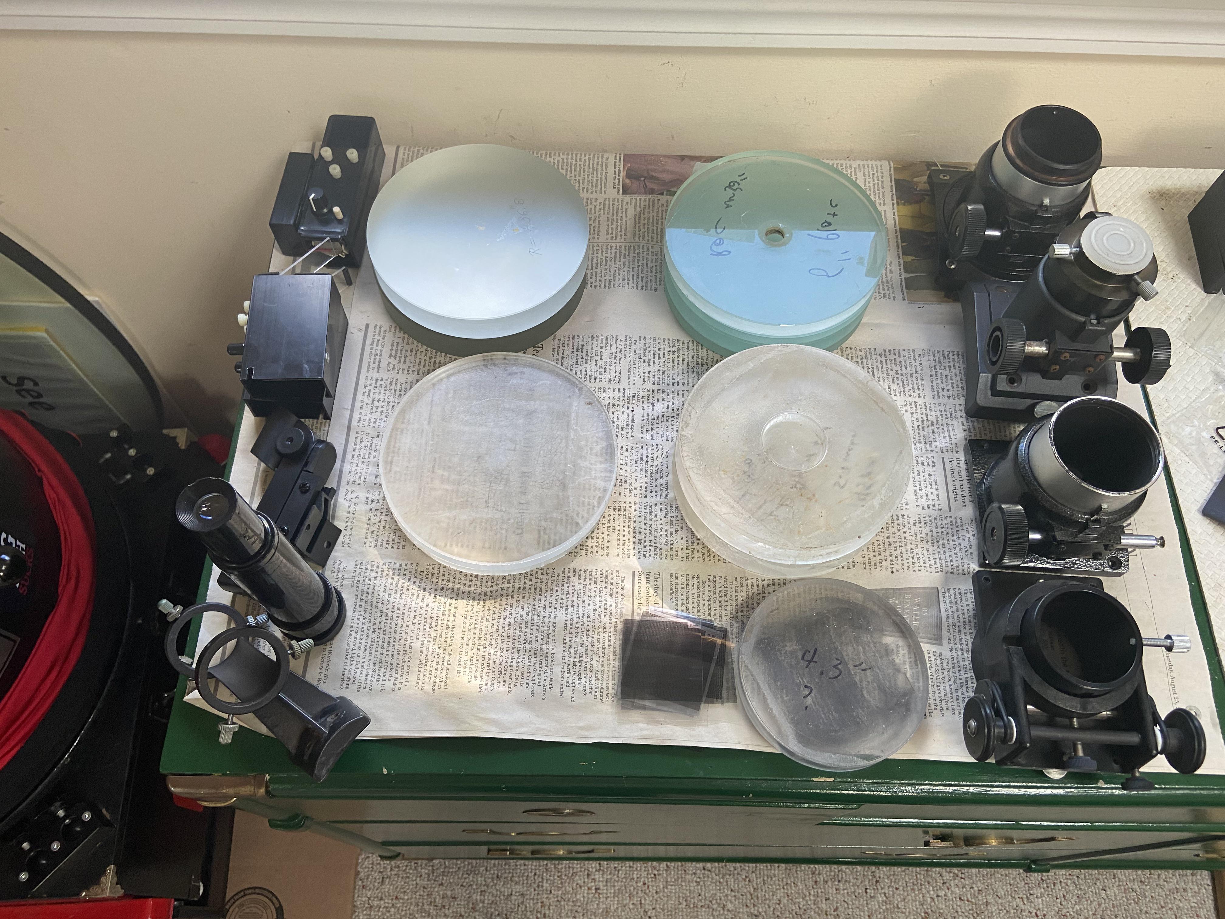 Giving away more than 10 mirror blanks to make your own scope with