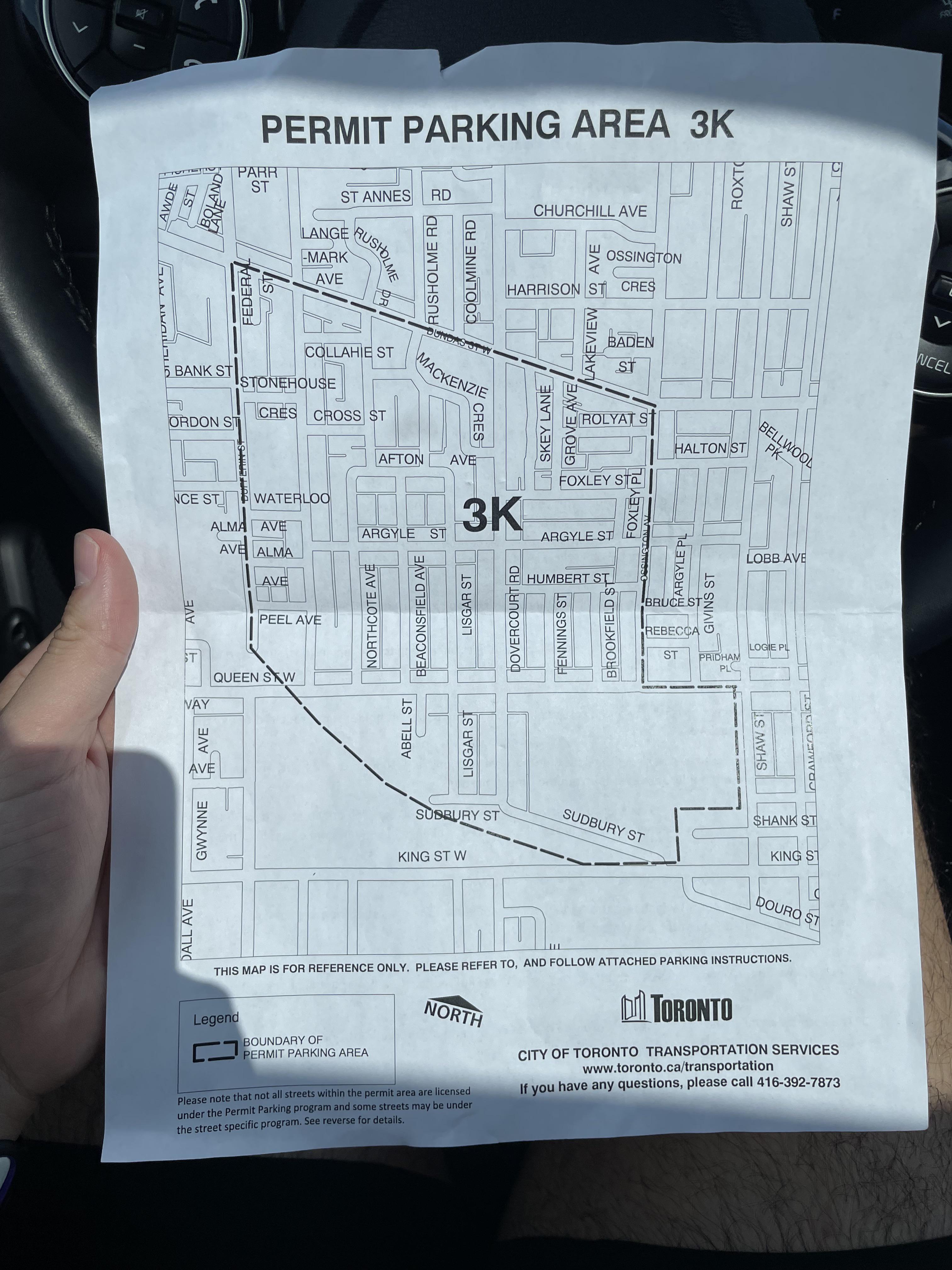 Confused about parking permit! toronto