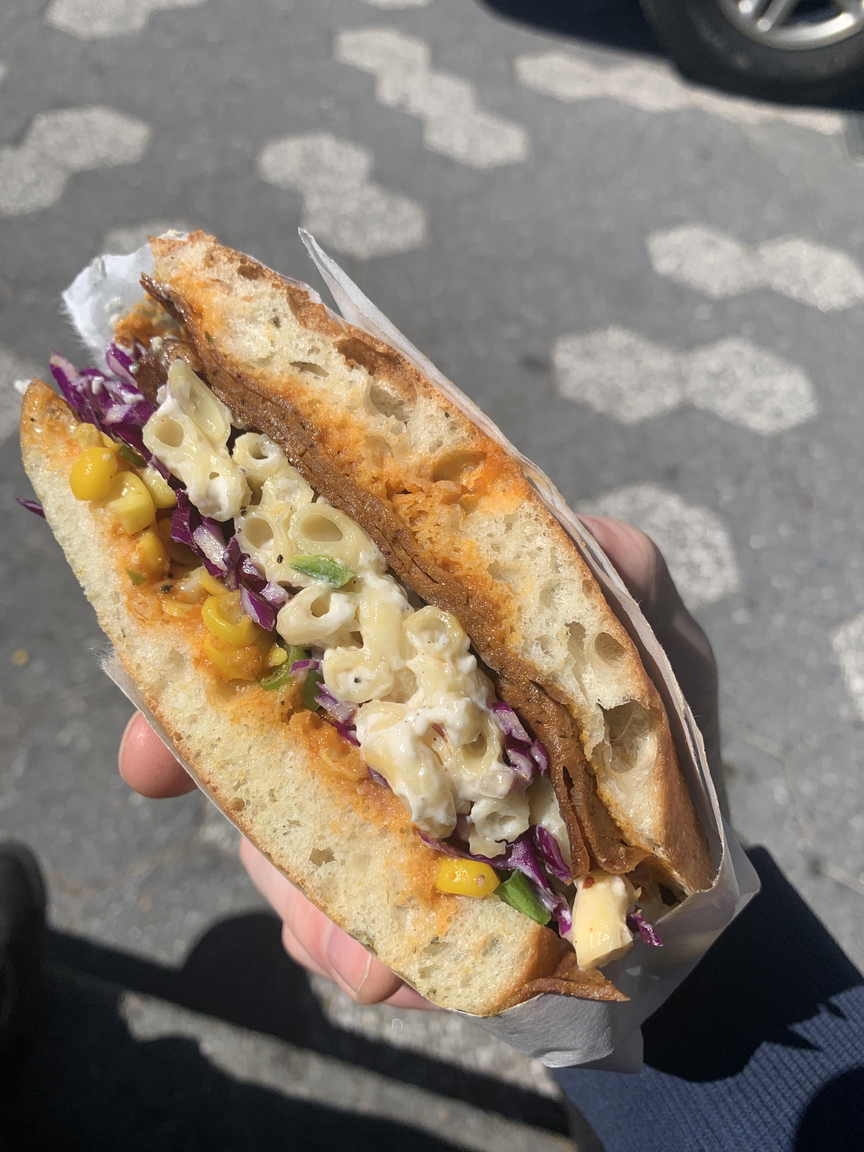 The BBQ Picnic Hero from Seitan Rising (Brooklyn, NY) r/vegan