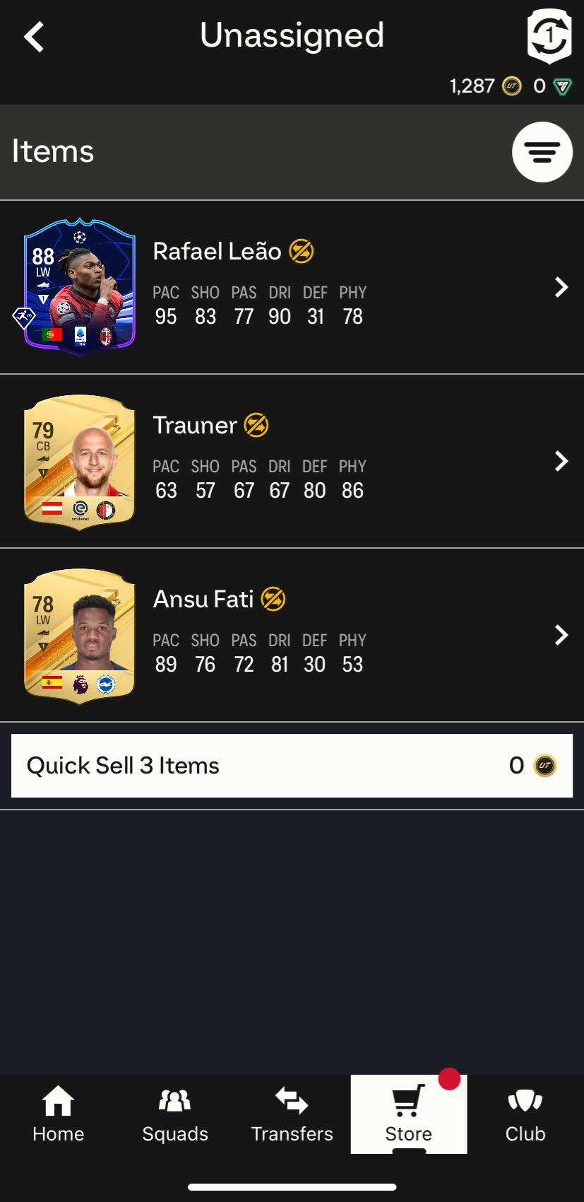 Out of the crafting upgrade 3x Rare Gold Players Pack r/fut