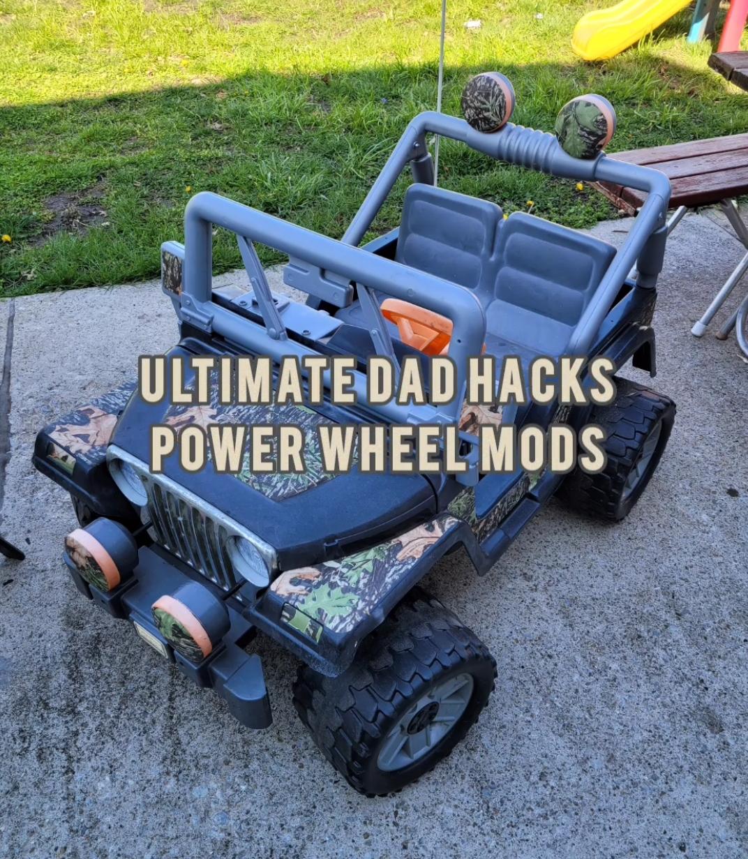Dad Hacks Power Wheel Mods r/BBQ