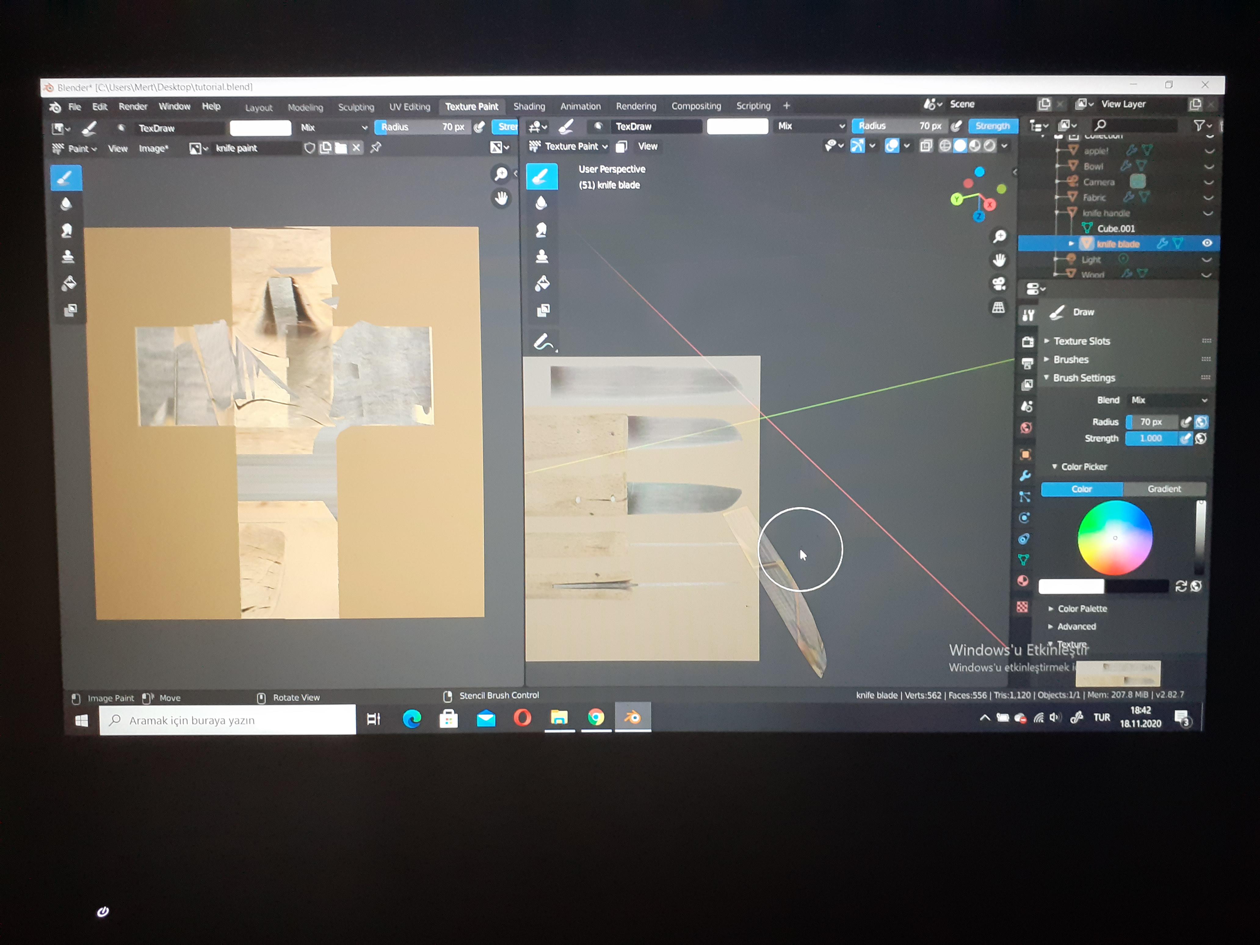 My problem is that I can't texture paint some parts in my model, can