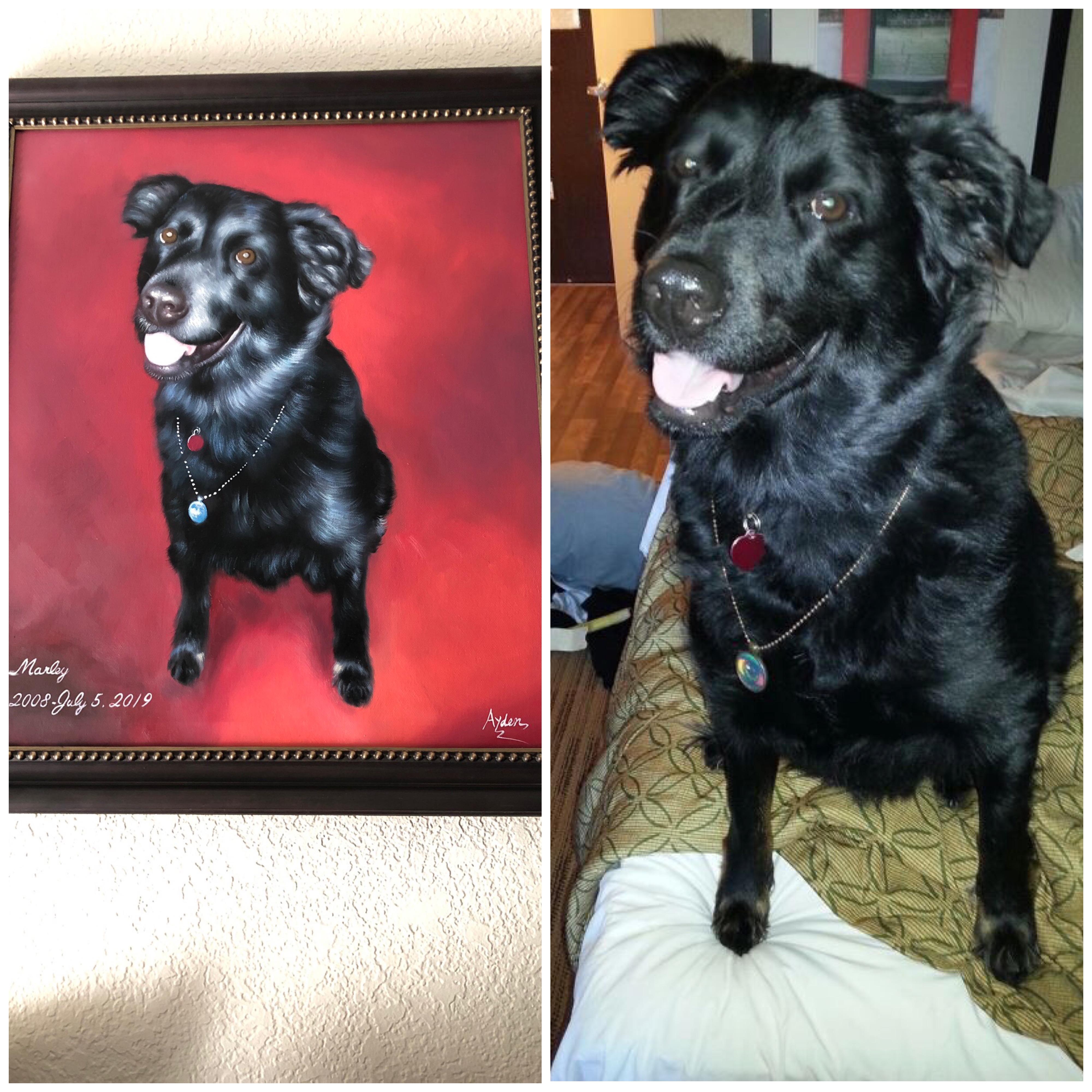 I commissioned a painting from after I lost my best