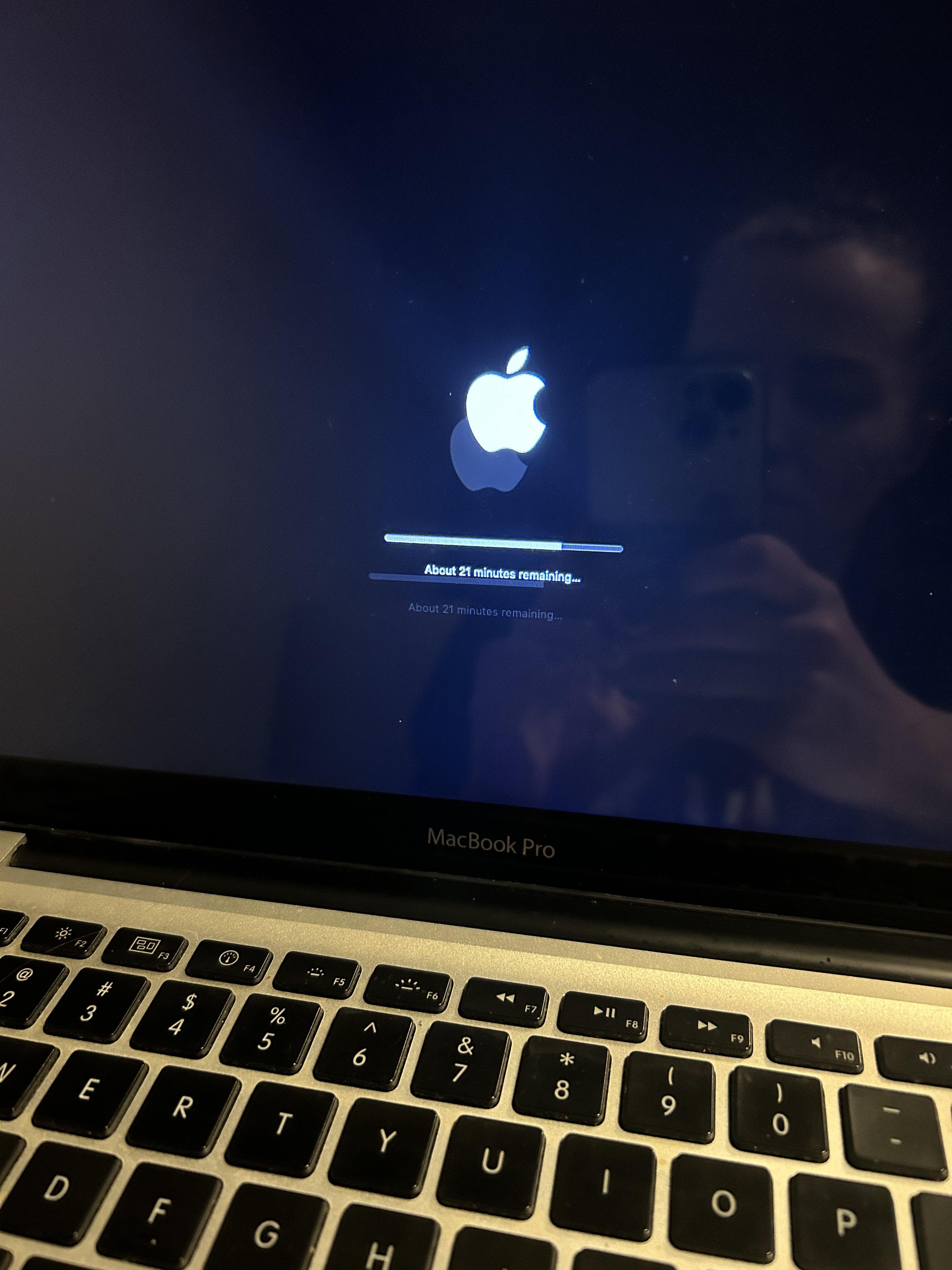 Estimating time remaining Neverending r/macbookrepair