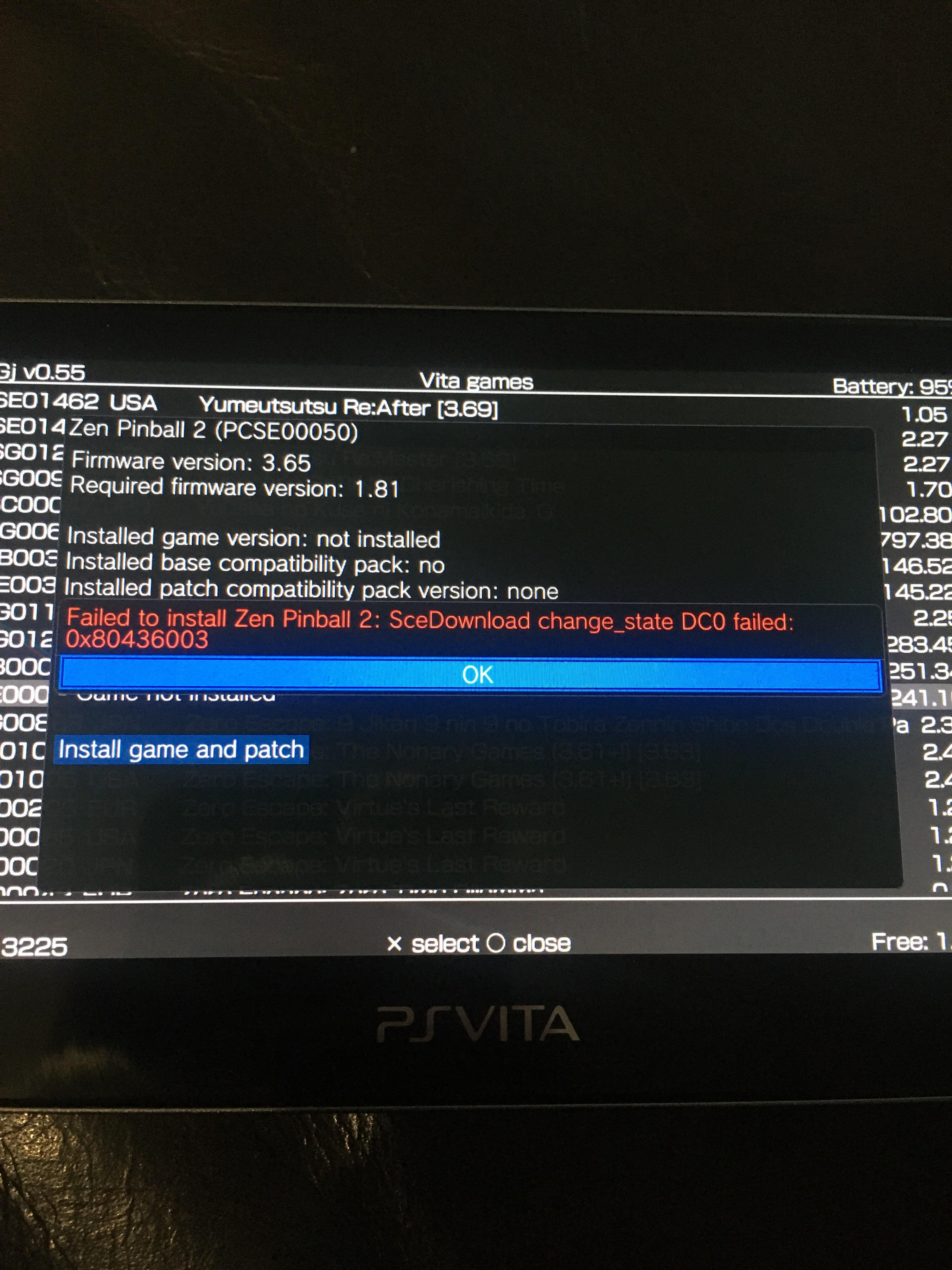 Please help with this Pkgj error it was working a day ago. Copied over