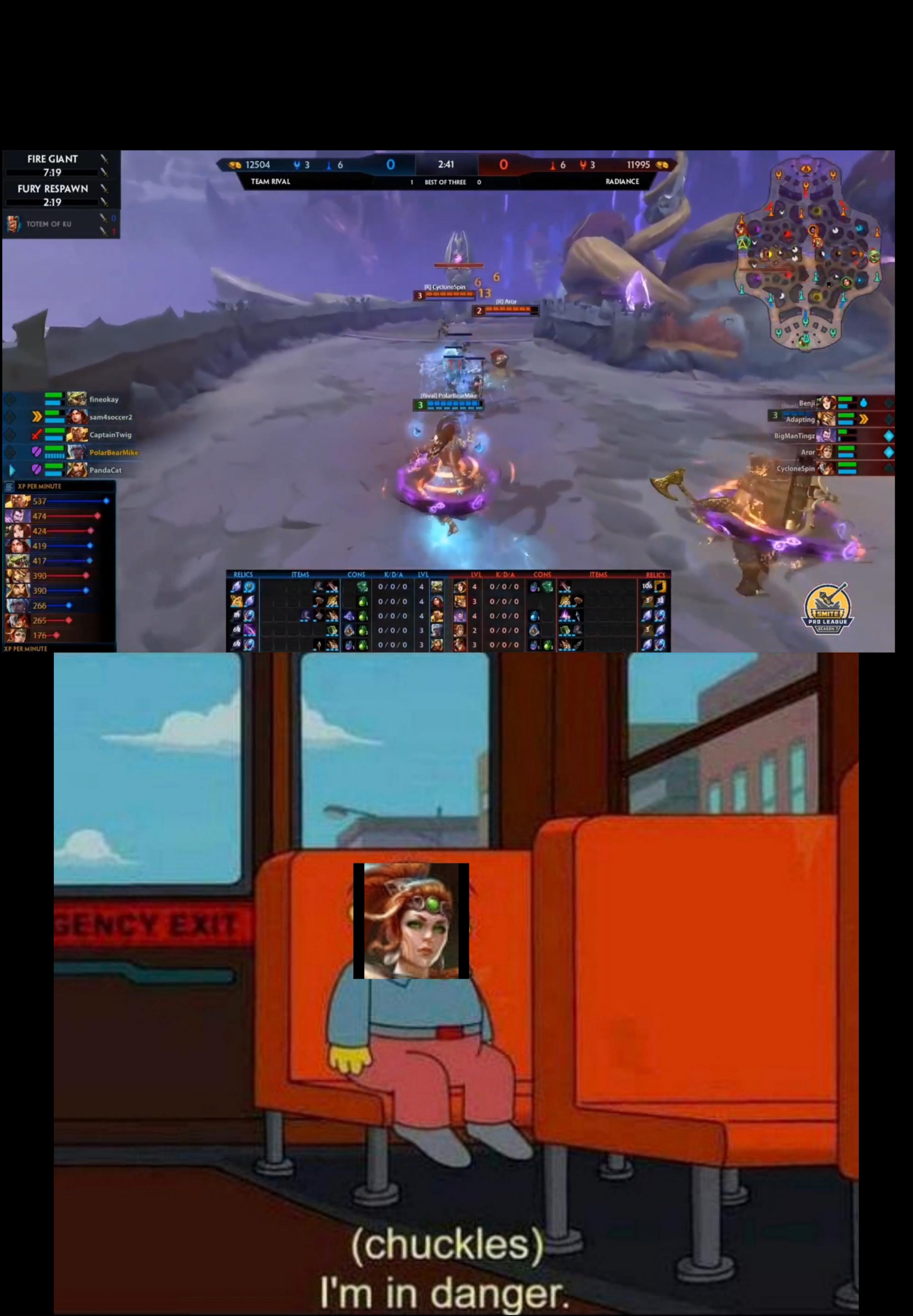 It was at this moment he knew.. He messed up gank