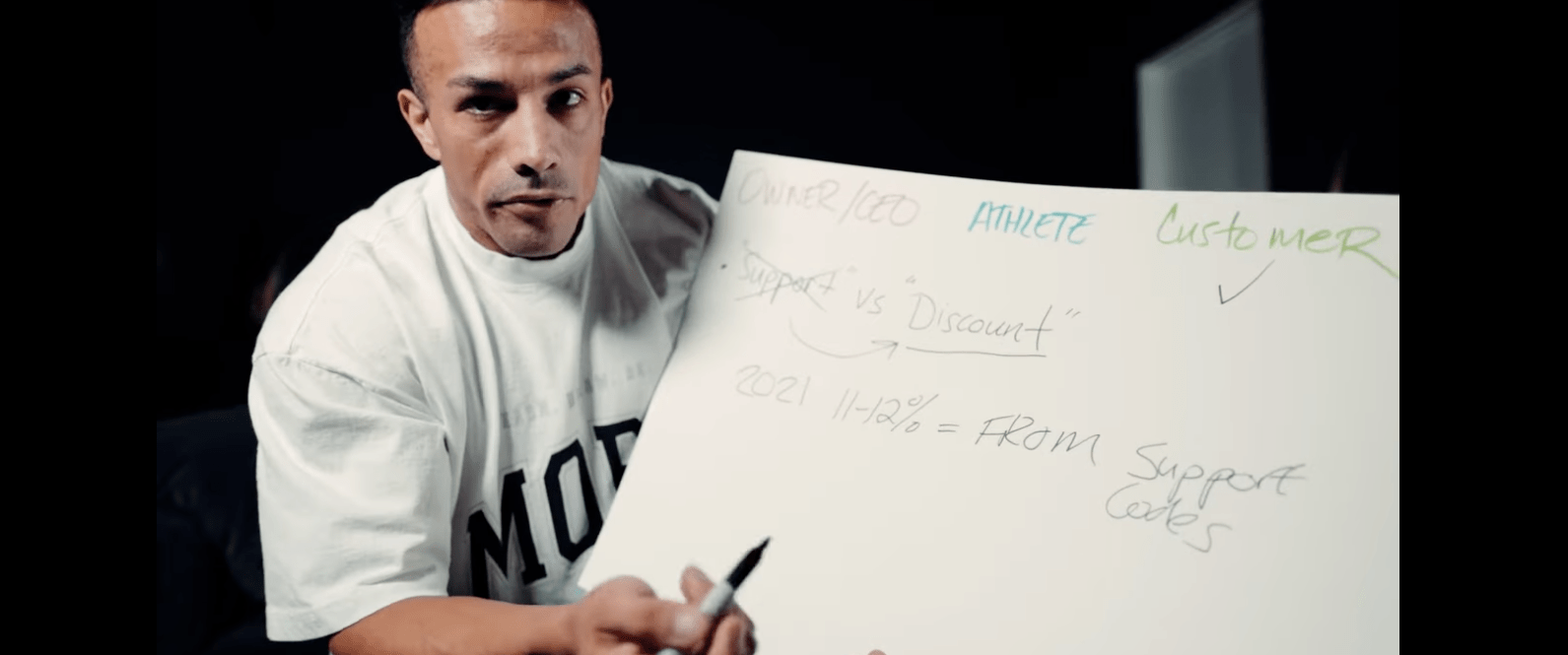 Guzman switching to discount codes for Alphalete r/gymsnark