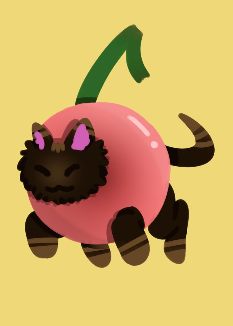 My friend created something adorable called the ‘cherry cat.’ I just