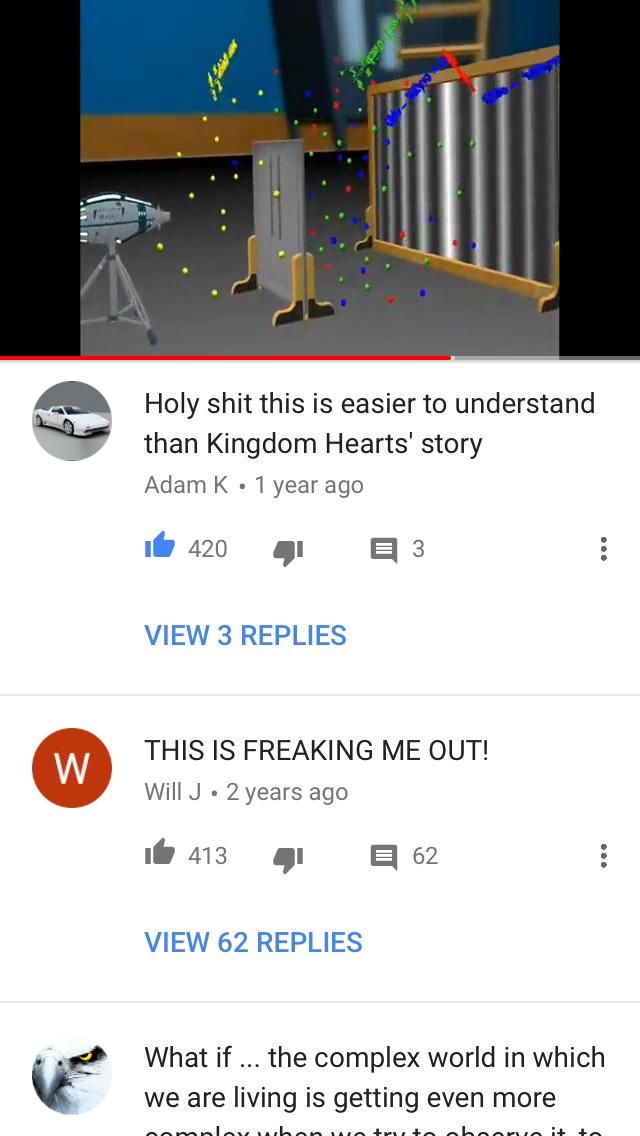 [Other] was watching a video on the doubleslit experiment when