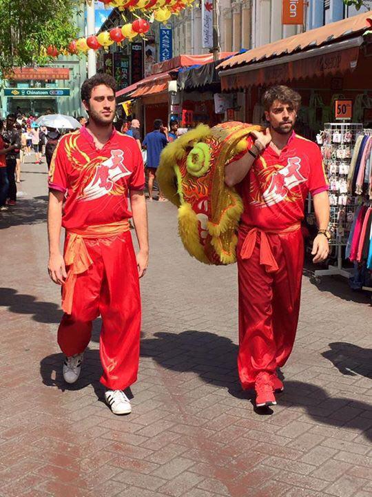 1 day cultural exchange with our local lion dance troupe r/singapore