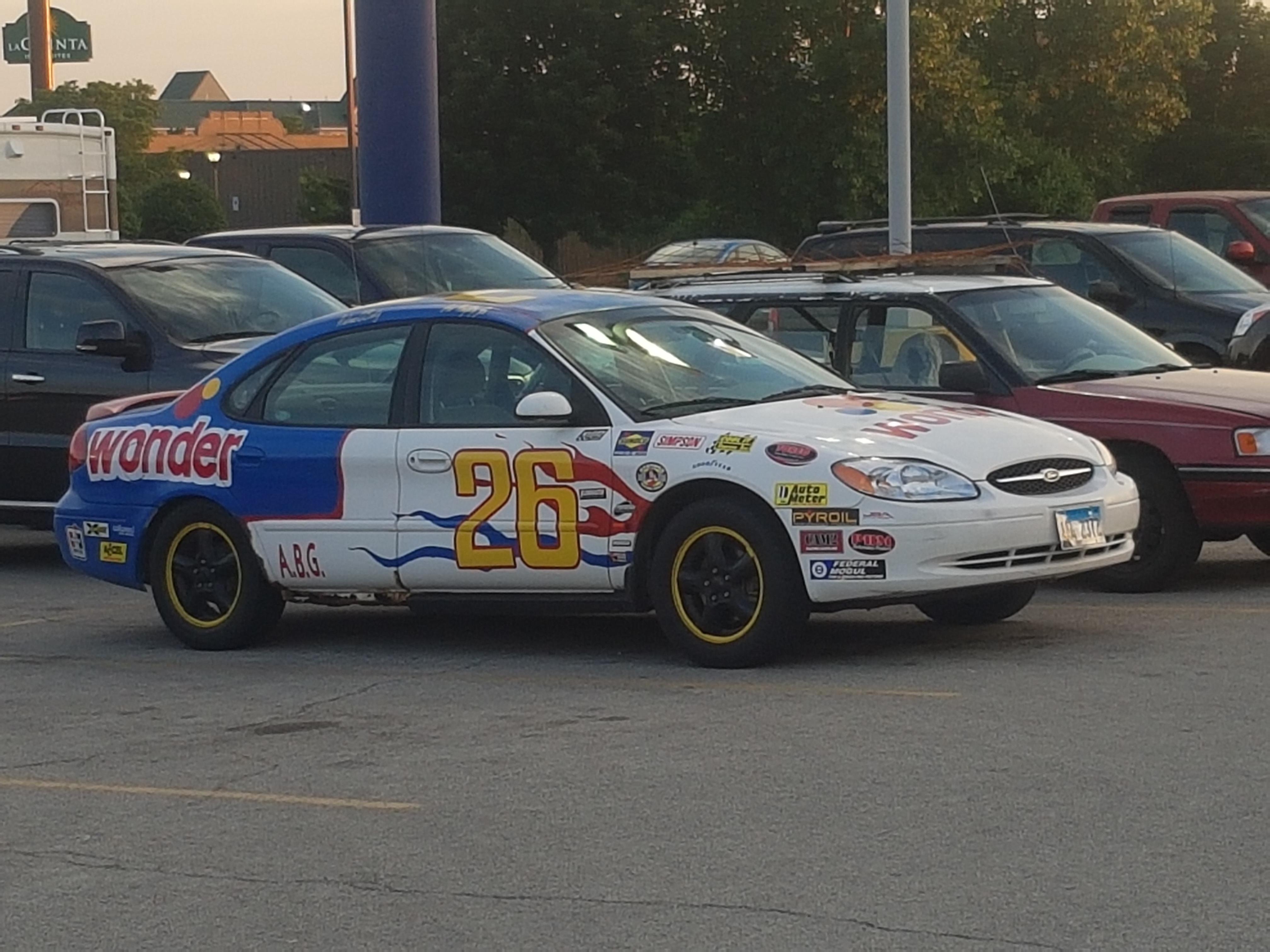 Found this in my town. NASCAR