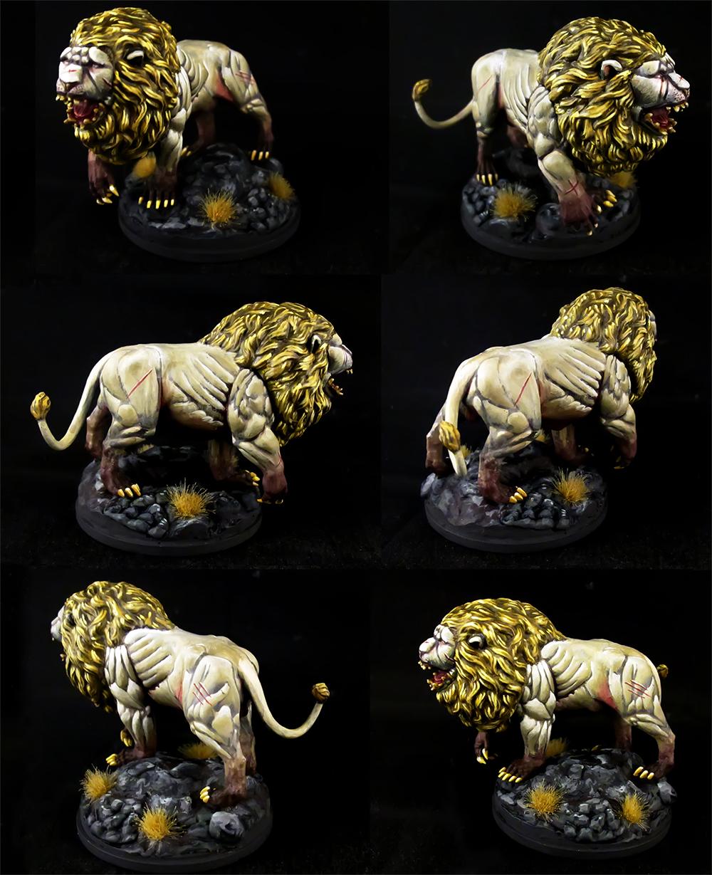 White Lion Kingdom Death. r/minipainting