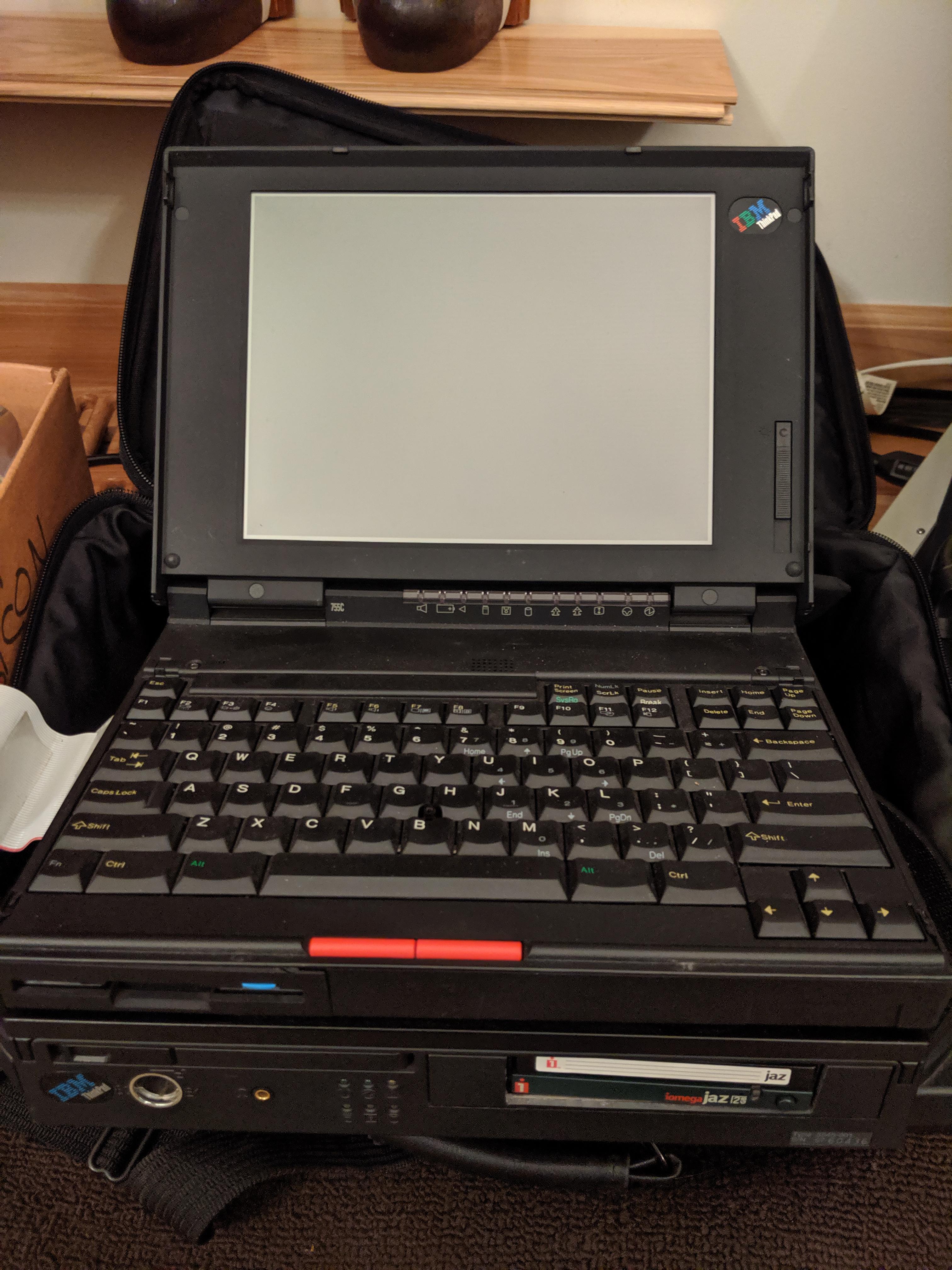 Second estate sale find, complete w/Jaz drive r/thinkpad