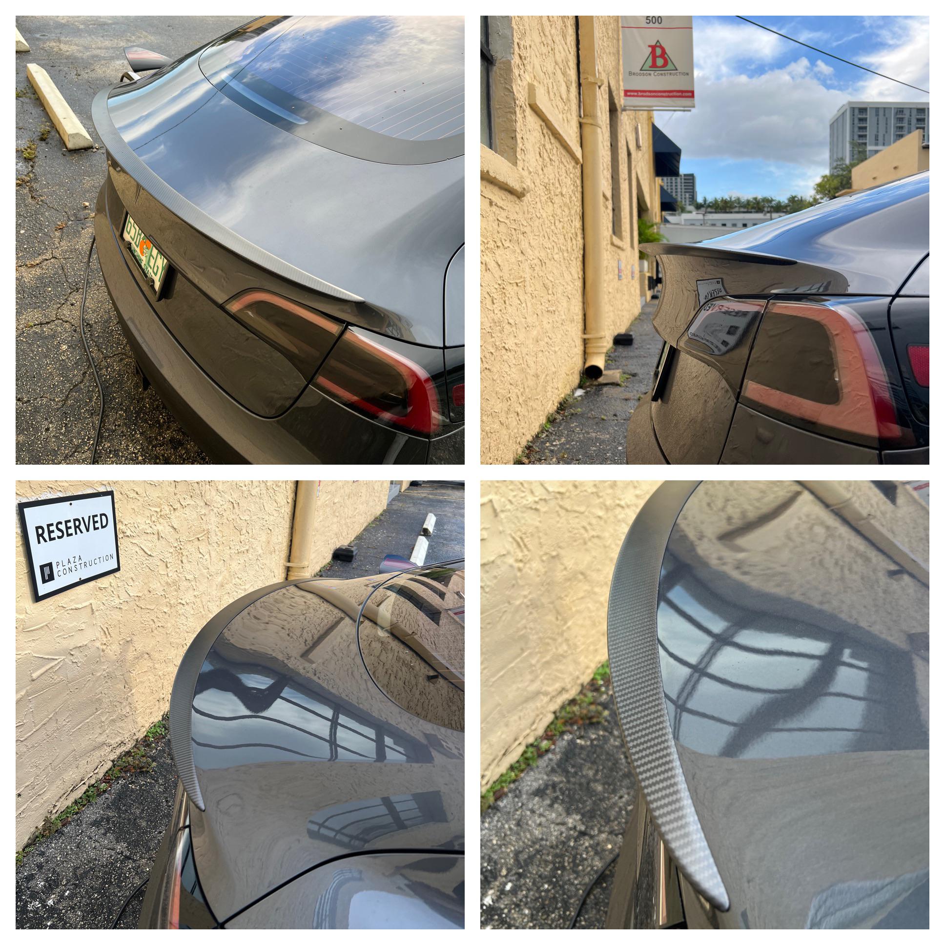 Tesla OEM Spoiler Installed : r/TeslaModel3