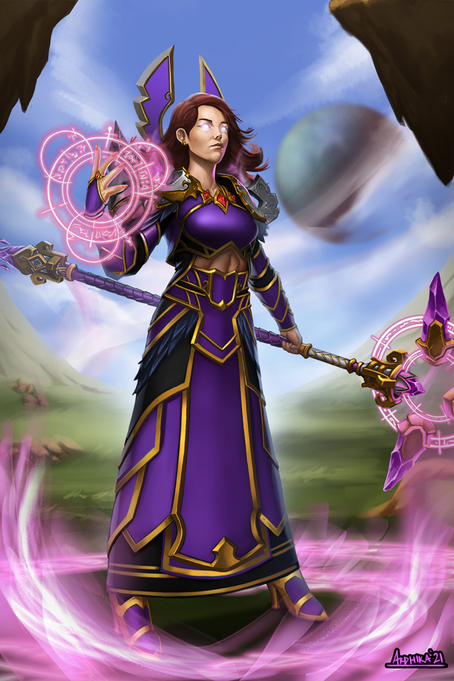 Arcane Archmage Artwork by Me. r/wow