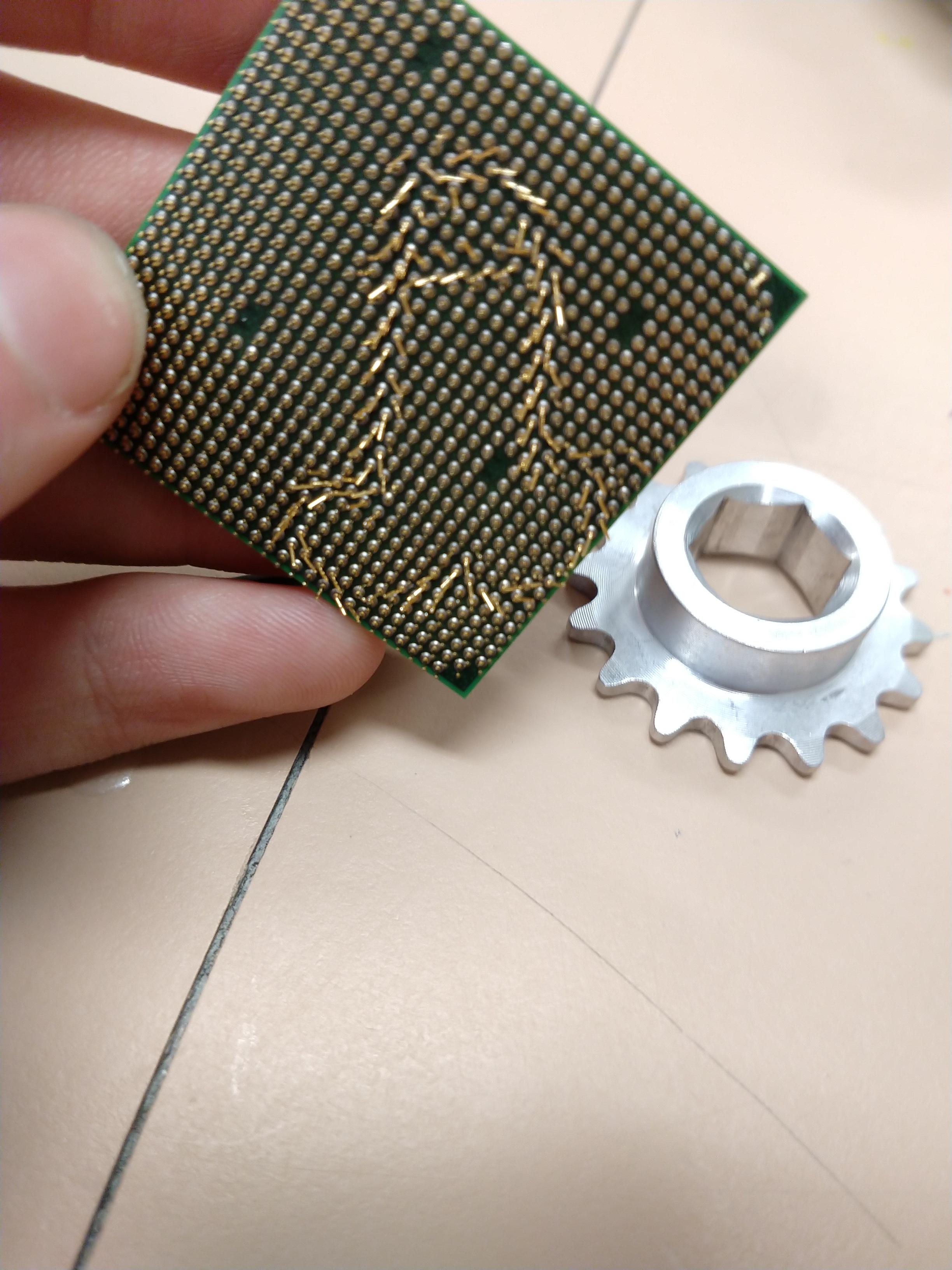 The bent pins on this cpu... r/mildlypenis