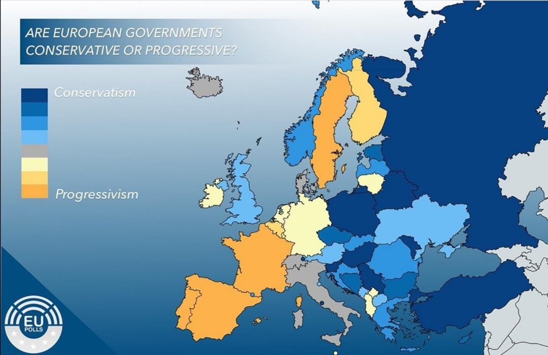 Political spectrum of European governments r/europe