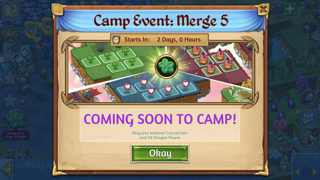 Anyone got the camp & chill event? MergeDragons