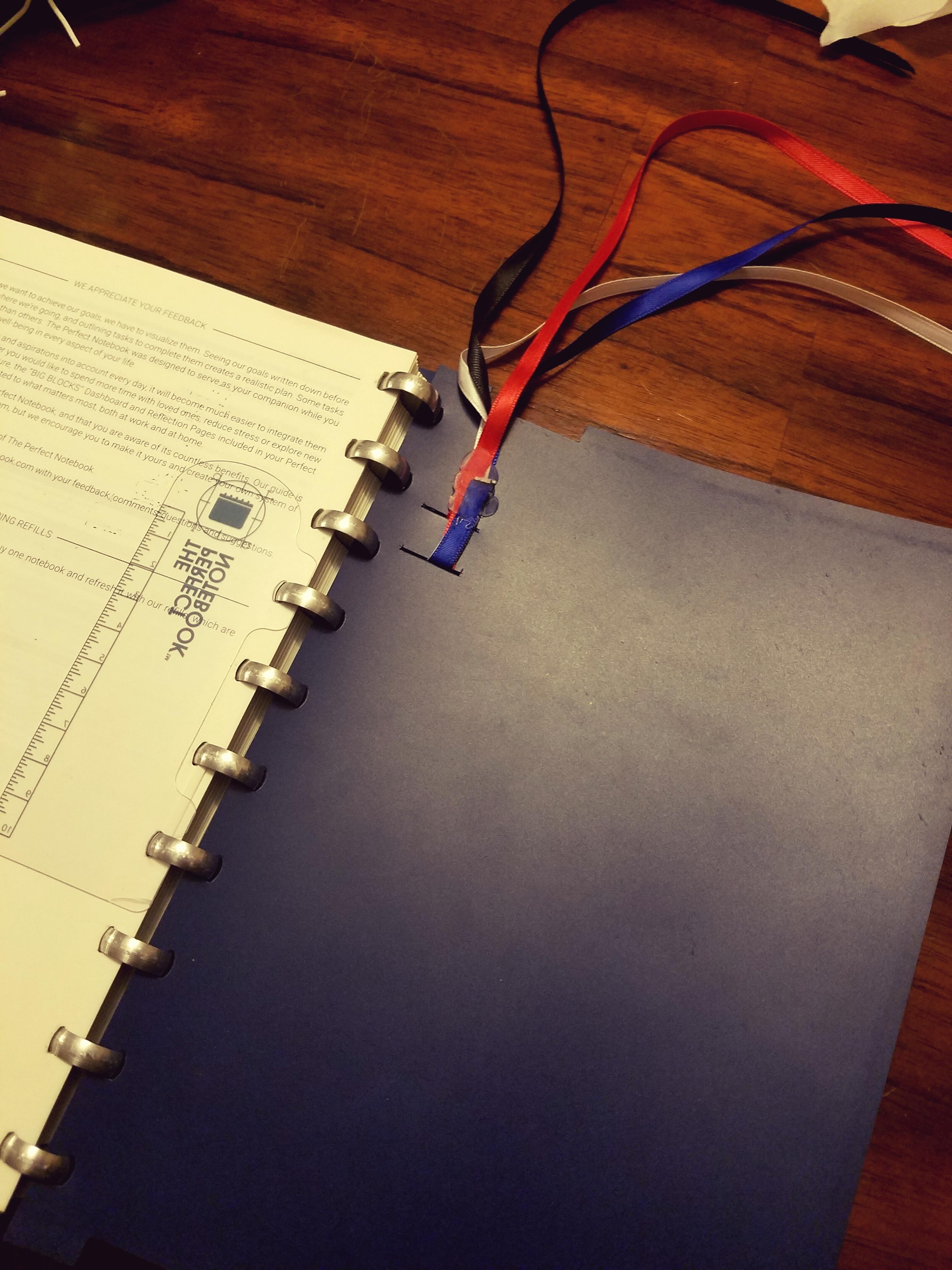 DIY Ribbon Page marker for notebook r/notebooks