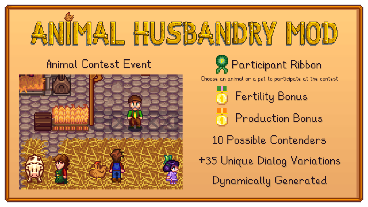 [MOD UPDATE] Animal Husbandry Mod Animal Contest Event r/StardewValley(08)