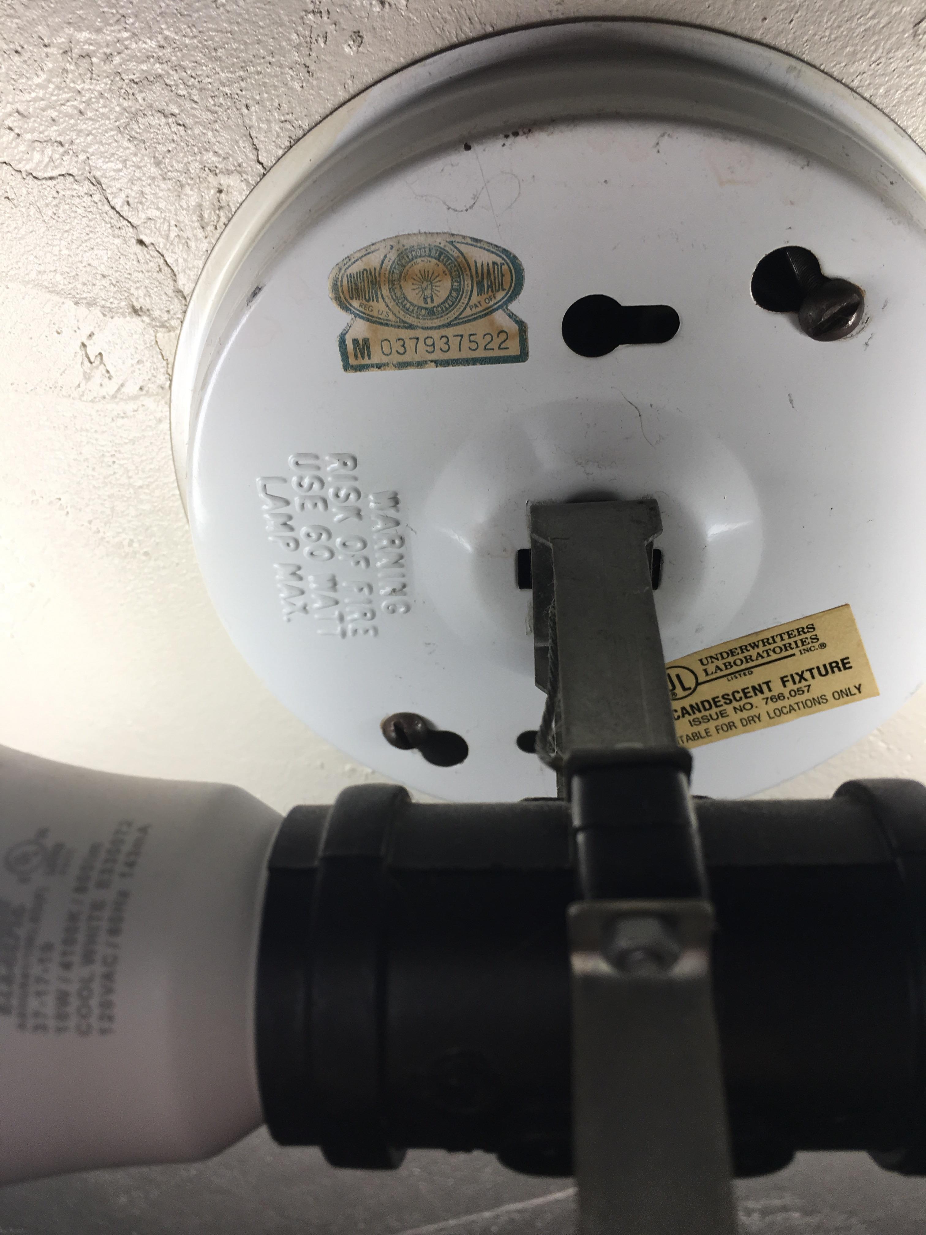 Changing bulbs when I noticed this IBEW