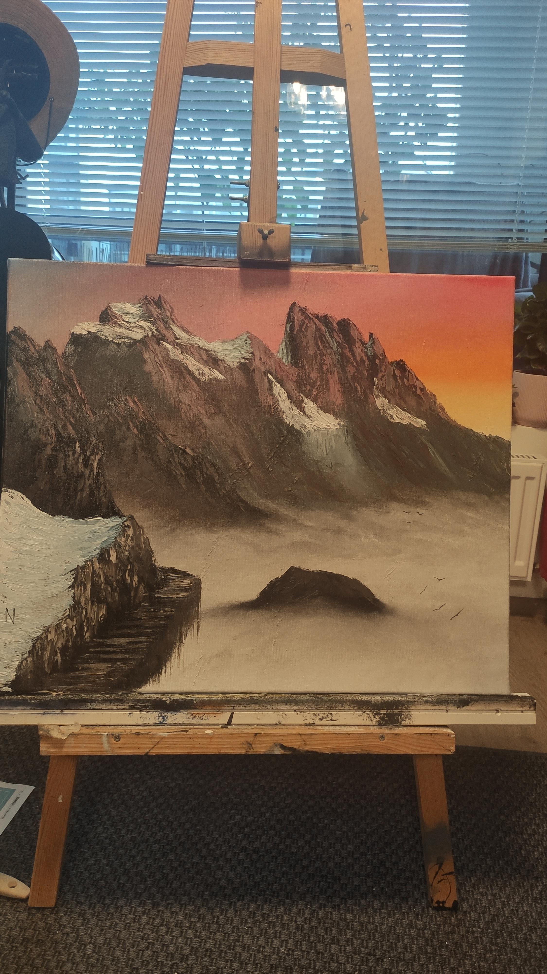 Painting Pro tip when painting over an old painting, make sure it's