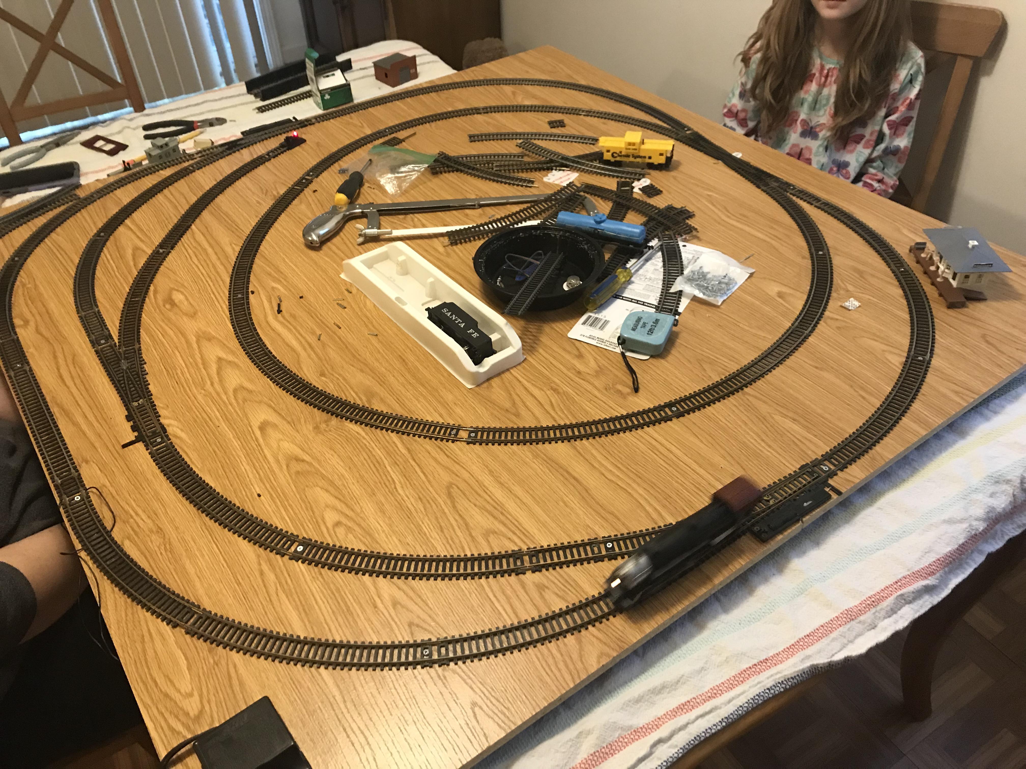My first post here! Only have room for a small 4X4 layout. Test run is