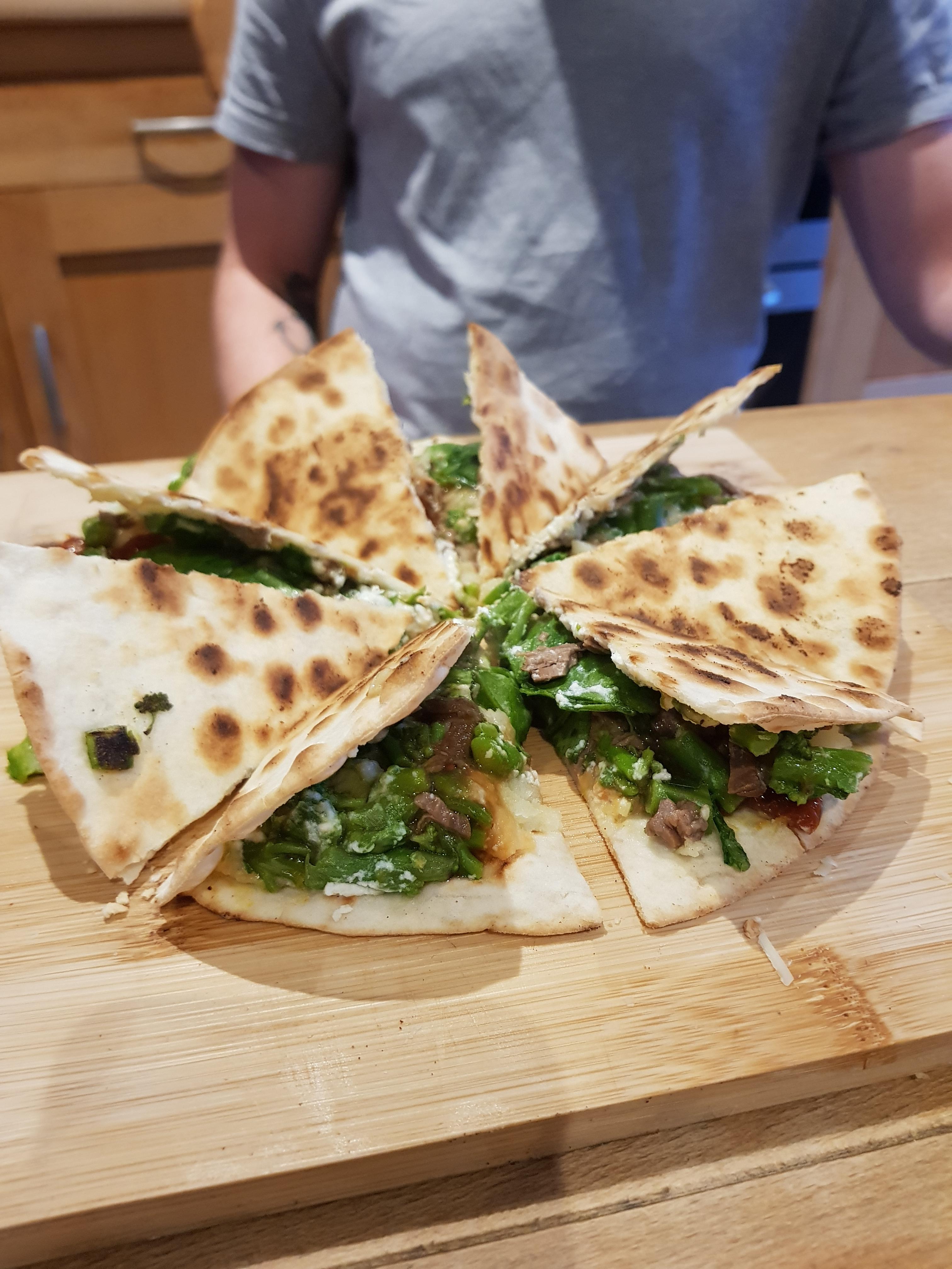 Quesadilla brisket with ricotta, roast veggie and colliflower cheese. r/FoodPorn