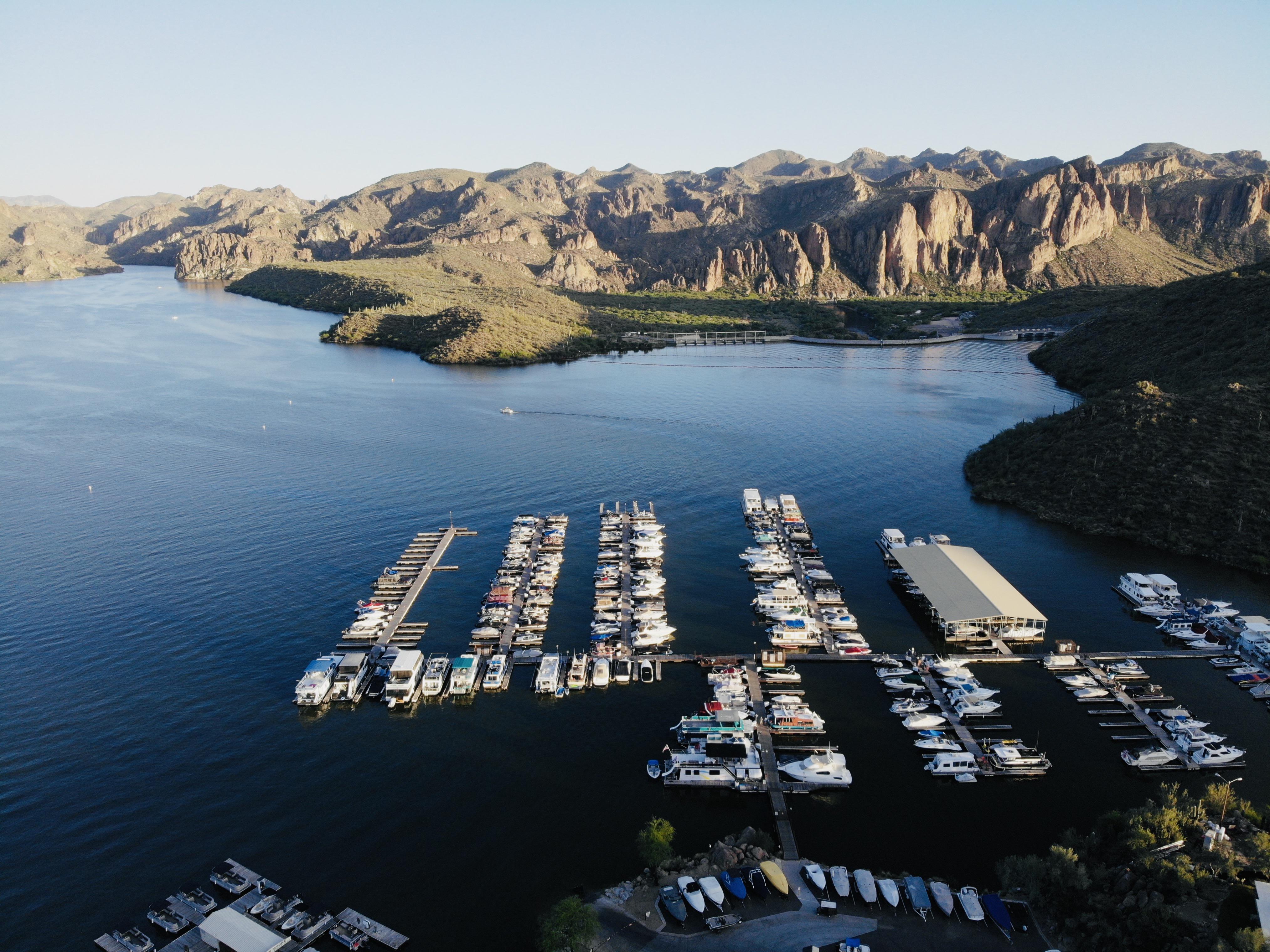Saguaro Lake Marina in Mesa, AZ. Shot with Mavic Air. r/drones