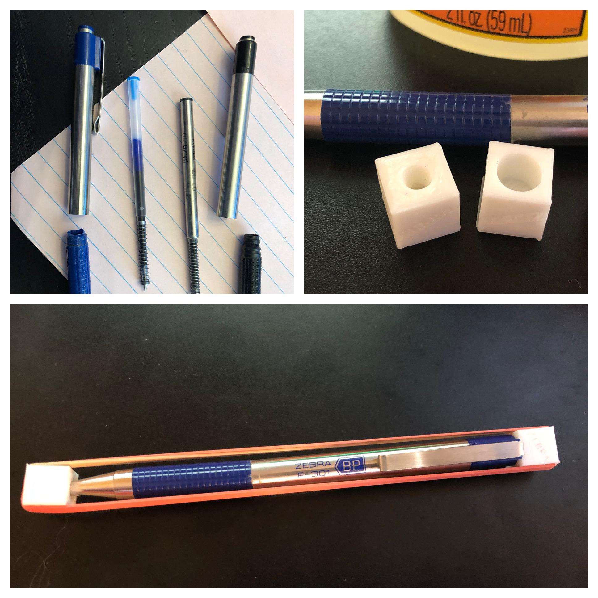 Blue Zebra pens always break, finally able to make something to help
