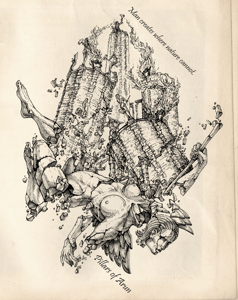 Pillars of Arun unique map illustration r/pathofexile