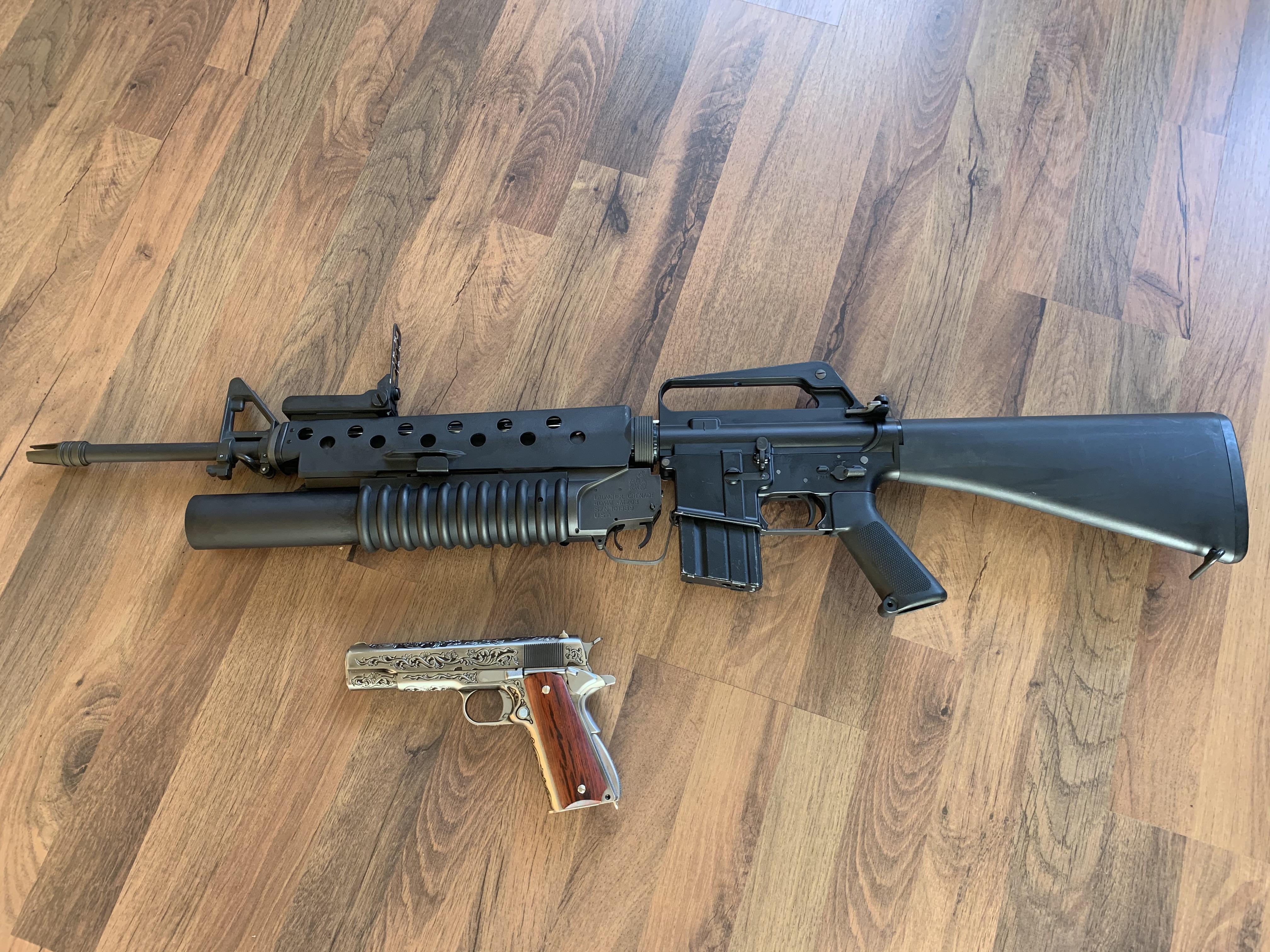 King Arms Colt M203 Airsoft Grenade Launcher Military