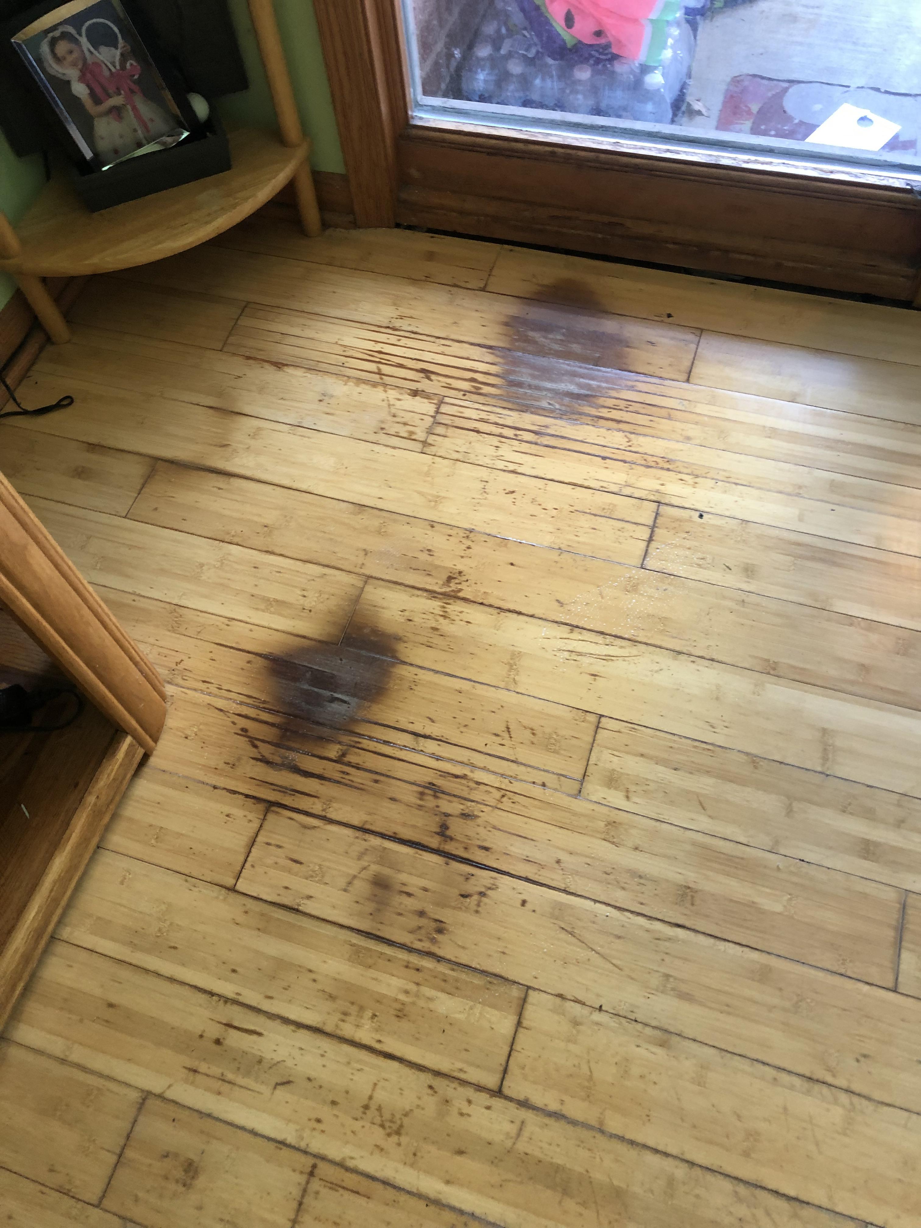 How to remove these stains from bamboo flooring r/howto