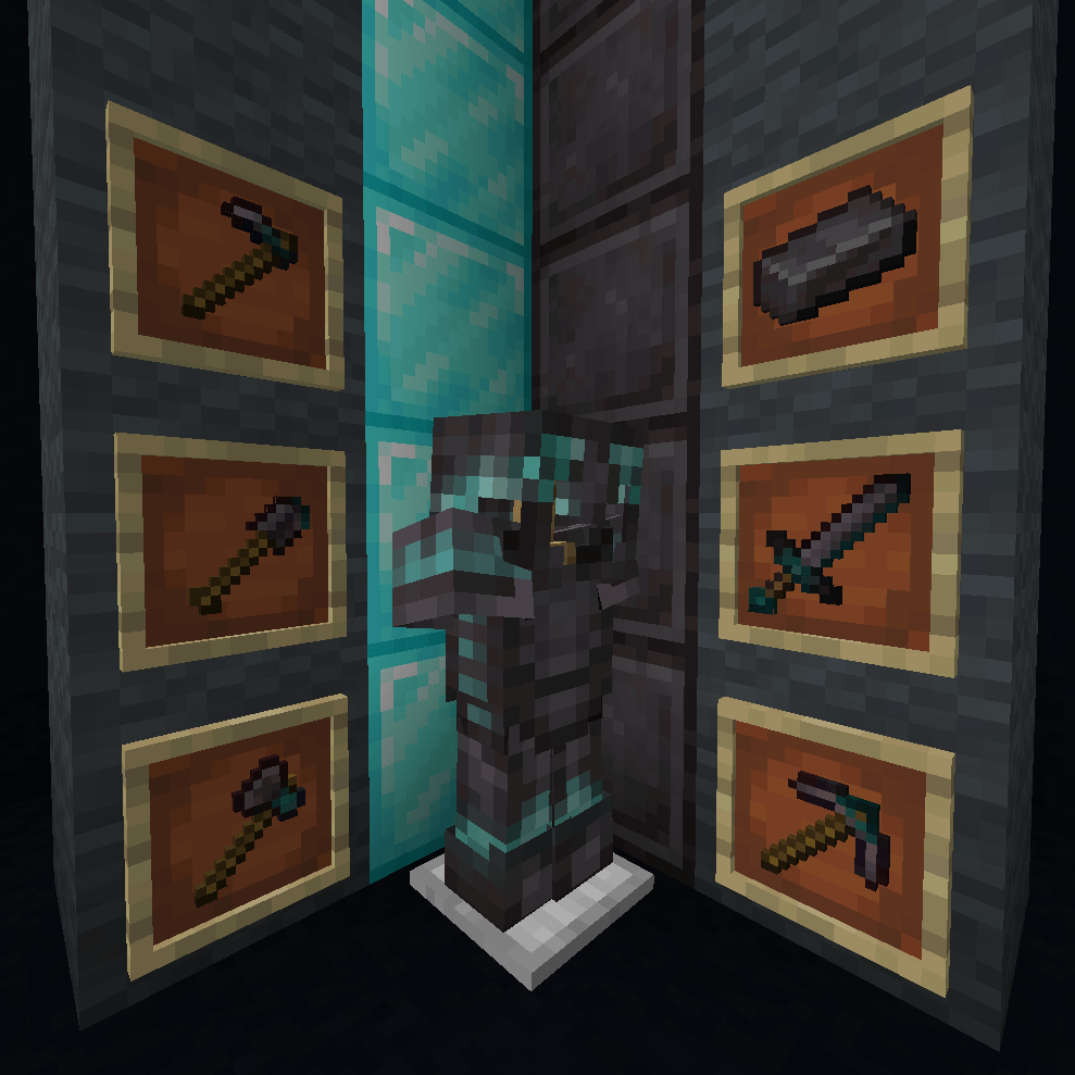 My netherite diamond retexture Minecraft