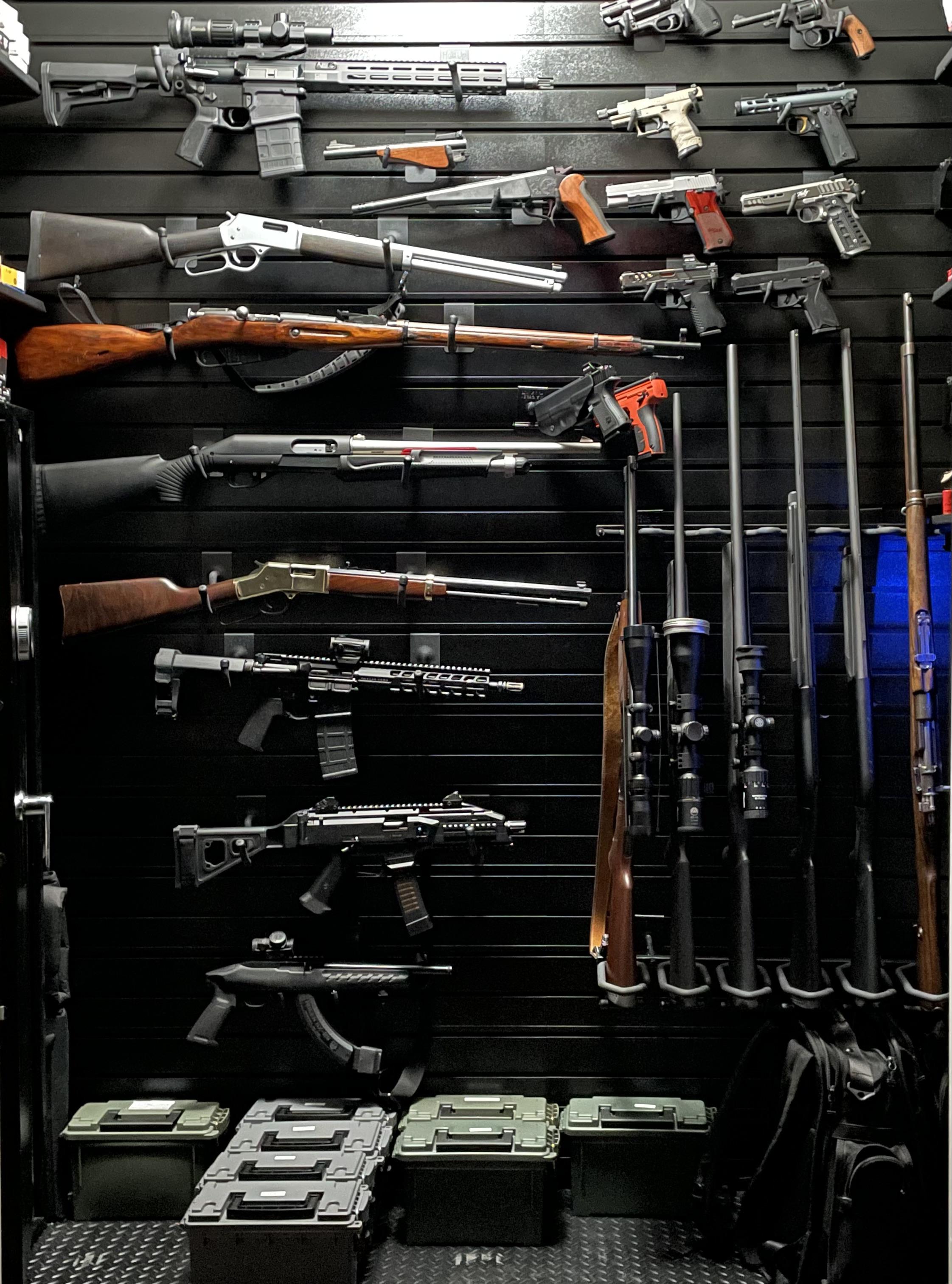 Finally got my closet organized. r/guns