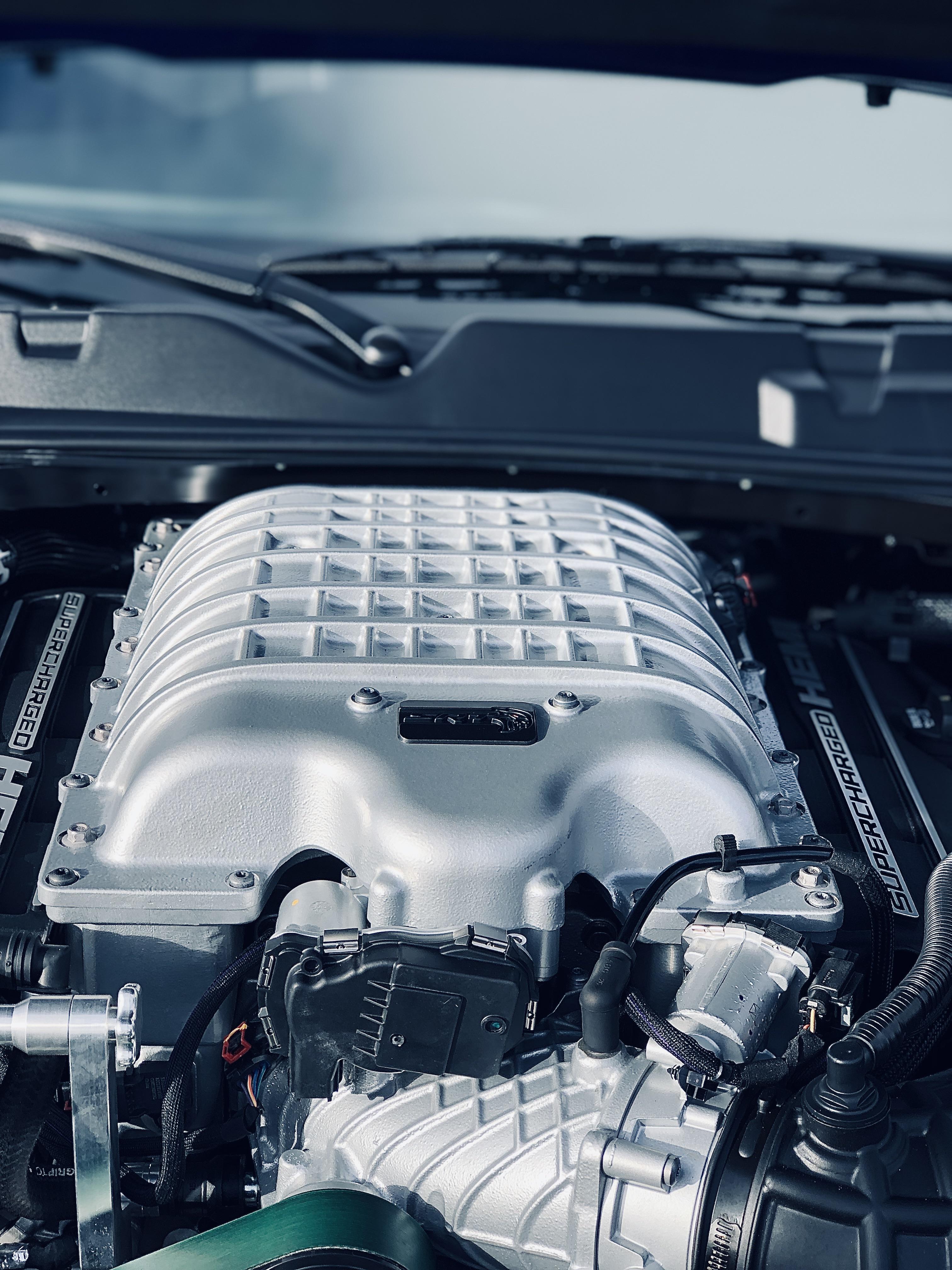 engine bay on a Challenger Hellcat Redeye [3024x4032] r/carporn