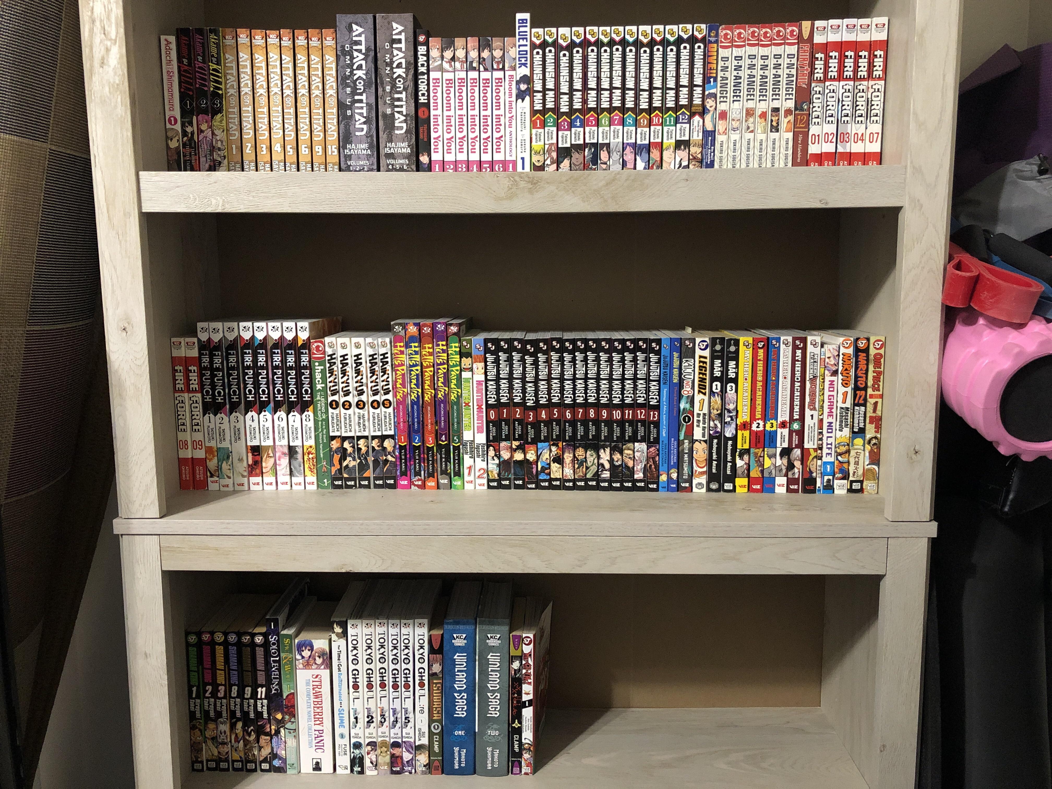 New bookshelf means I can add more manga r/MangaCollectors