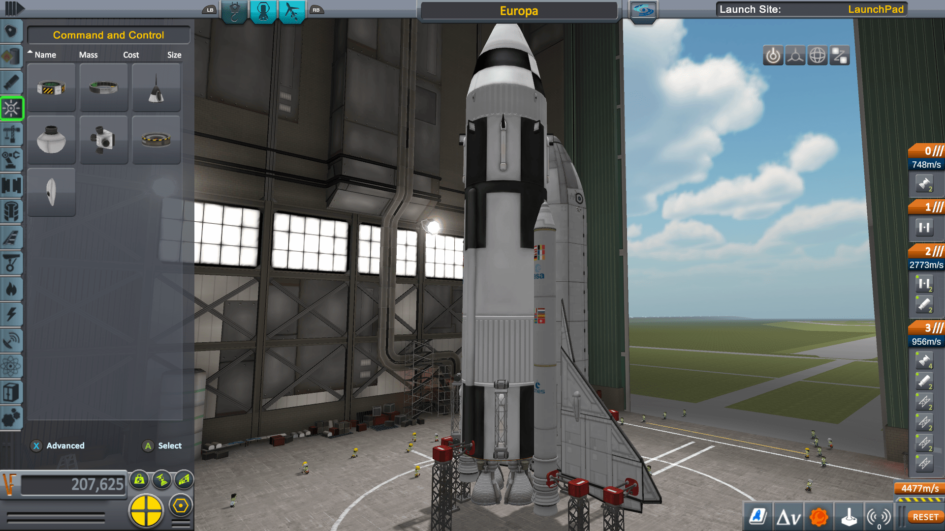 My VAB is level 1 even though I'm on science. How do i fix it??? (XB1