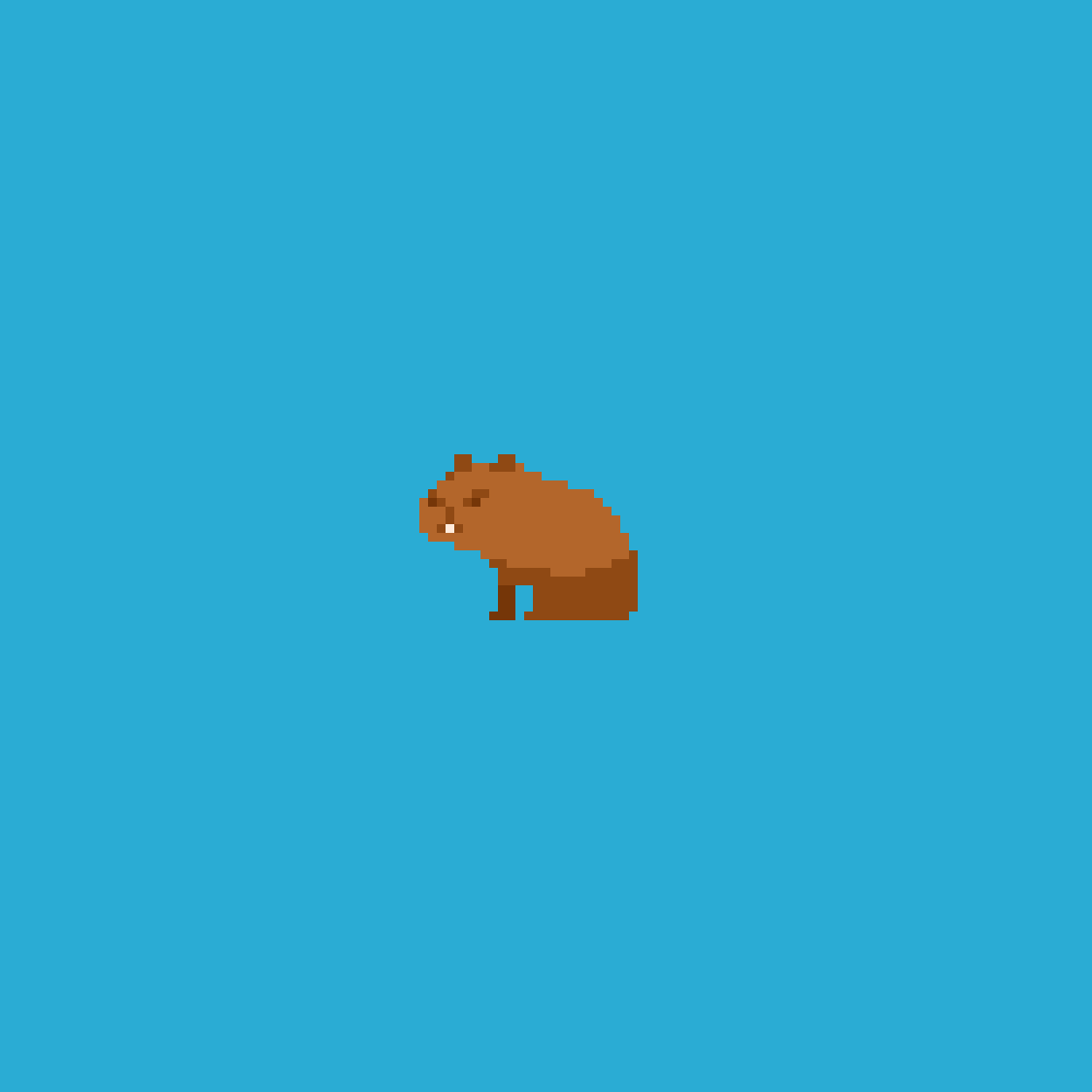 Capybara Headbanging r/AnimatedPixelArt